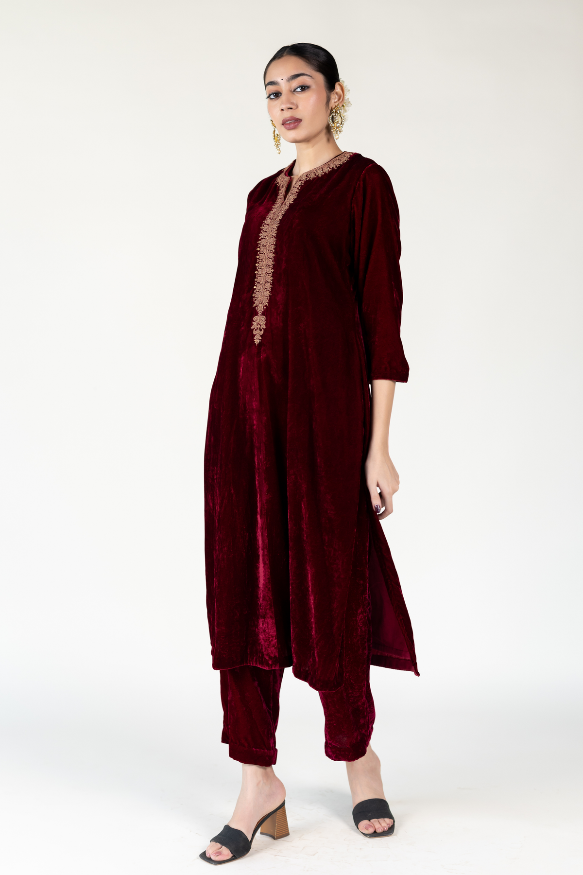 Maroon Ambar Tunic Set