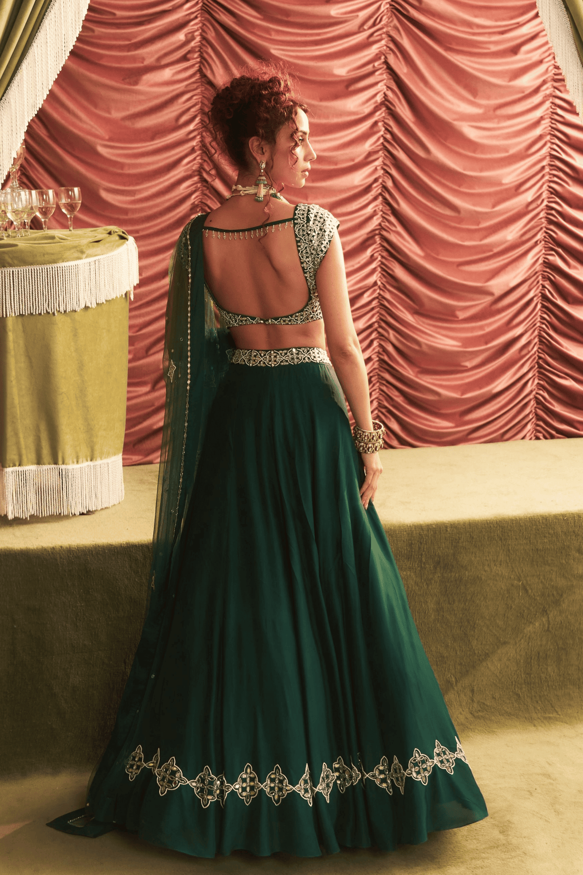 Emerald Lehenga Set