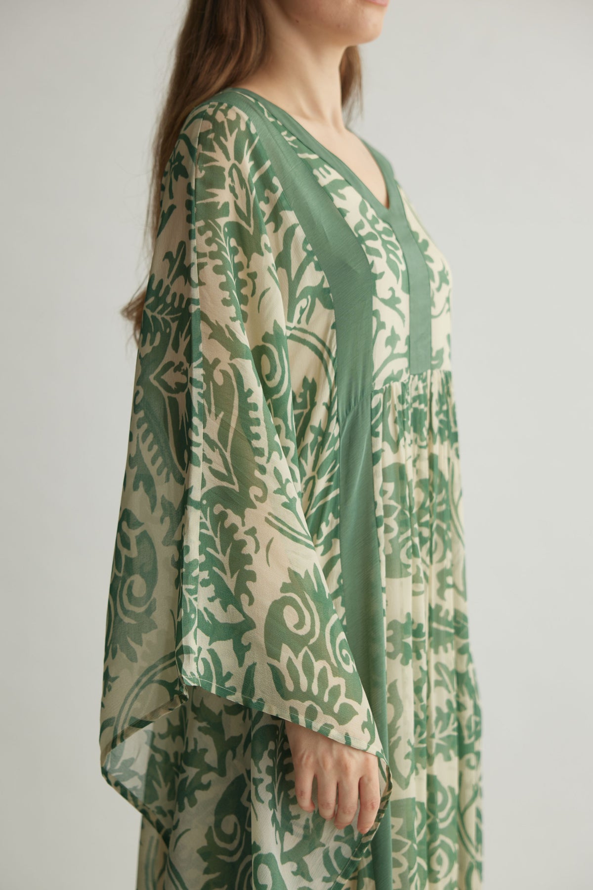 Mint Chevron Kaftan