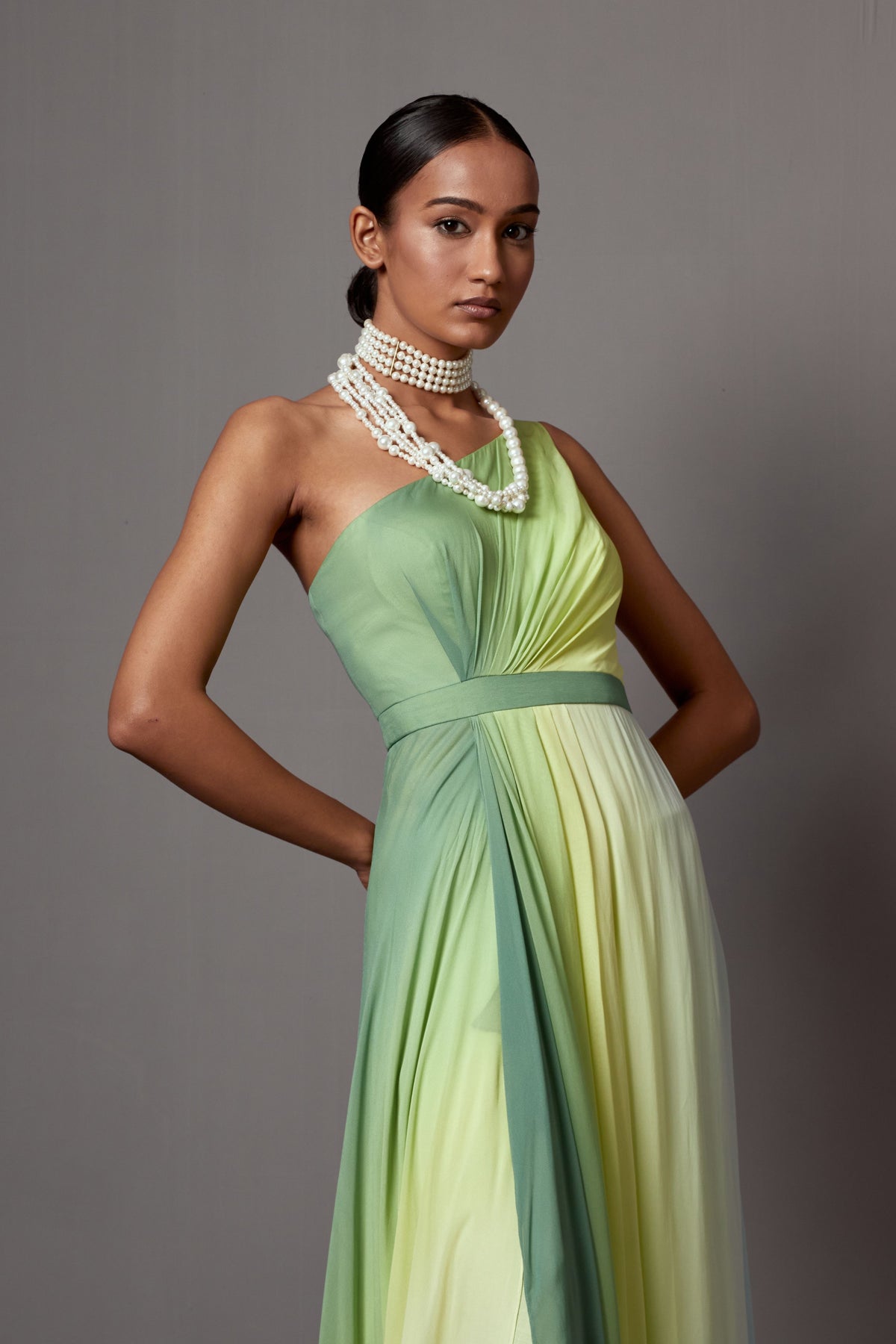 Dusk One Shoulder Gown