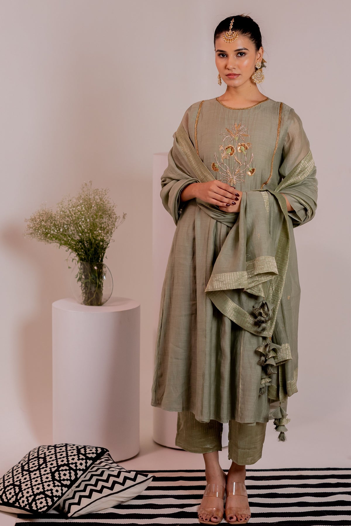 Ruha Green Kurta Set