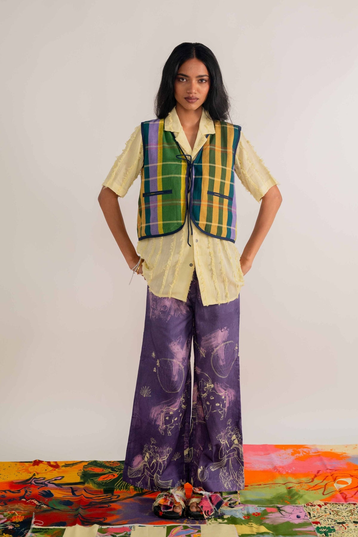 Padma Purple Trouser