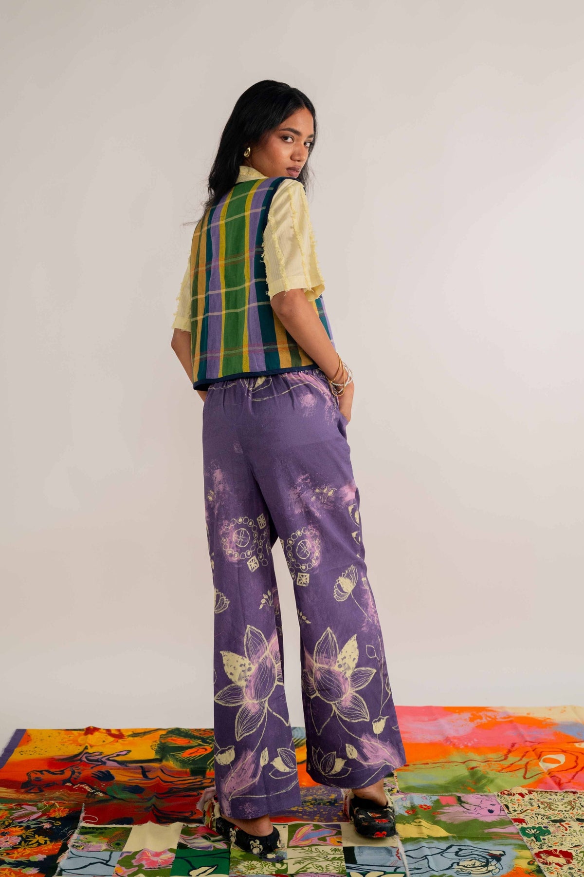 Padma Purple Trouser