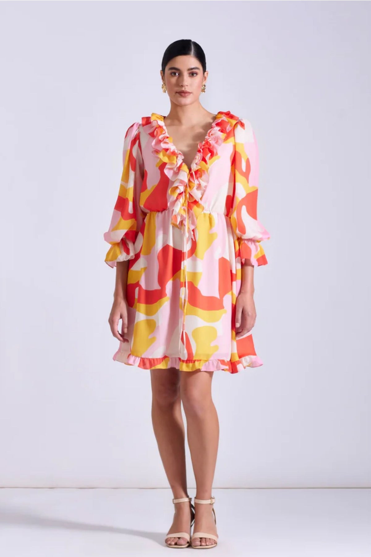 Porto Ruffled Dress