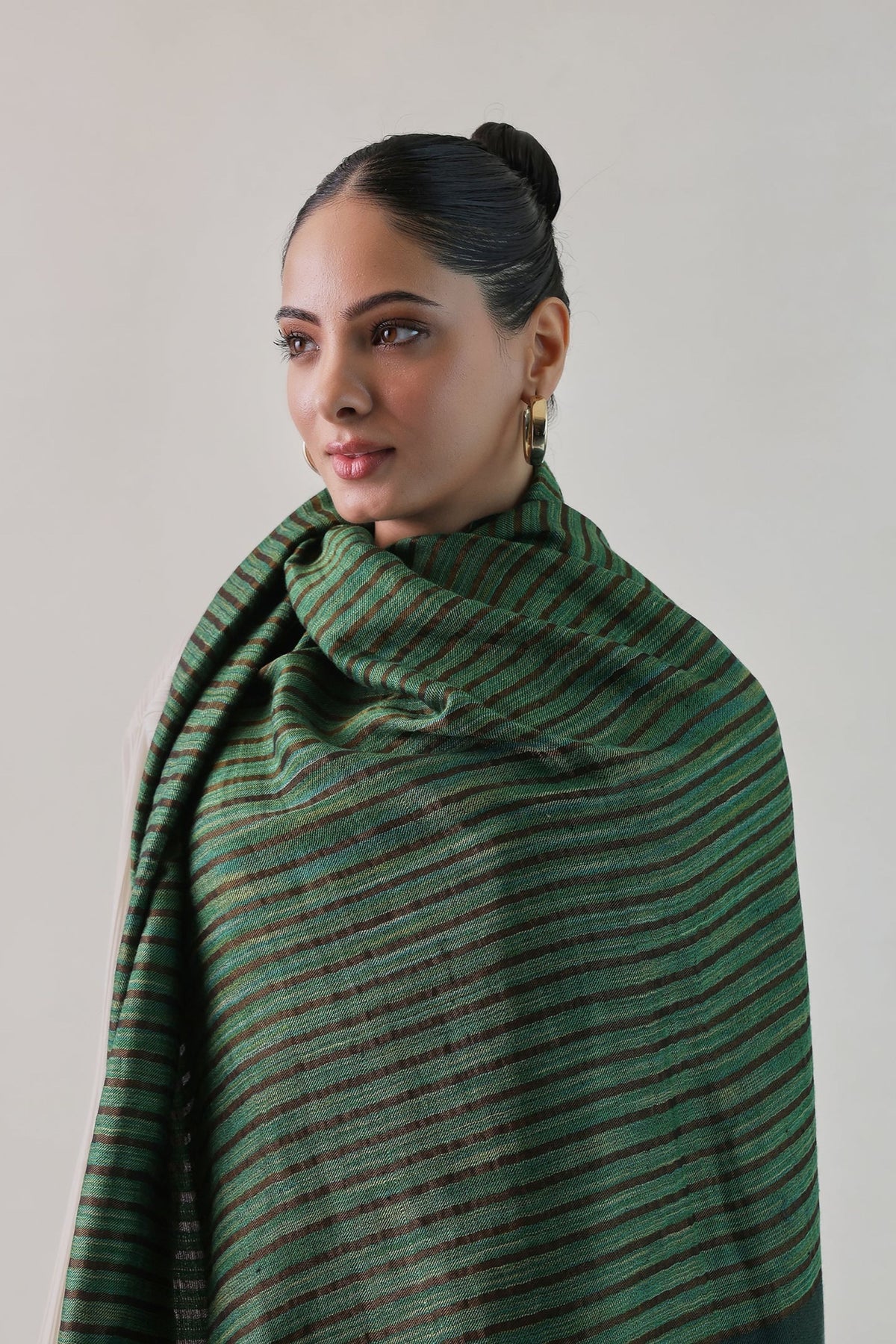 Ekkat Pashmina Green Shawl