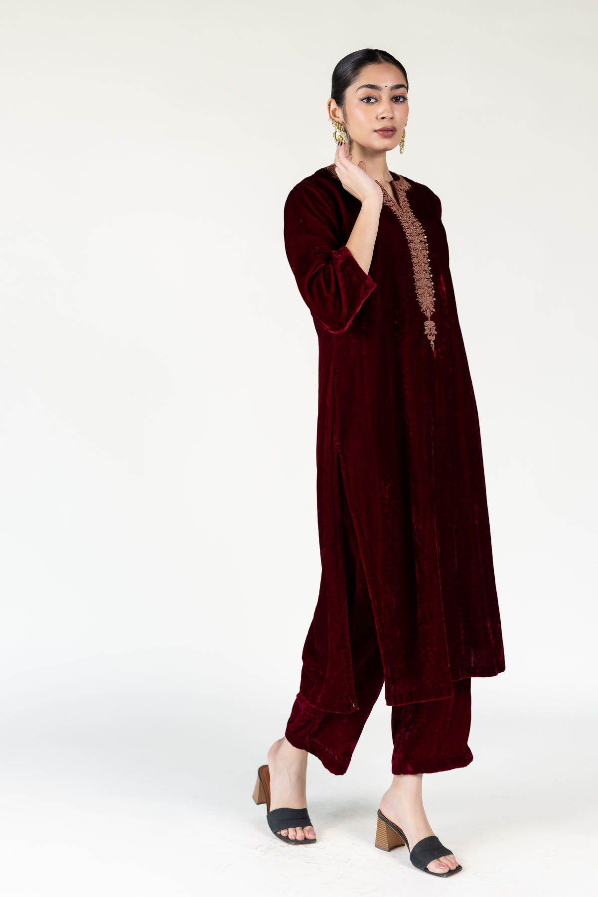 Maroon Ambar Tunic Set