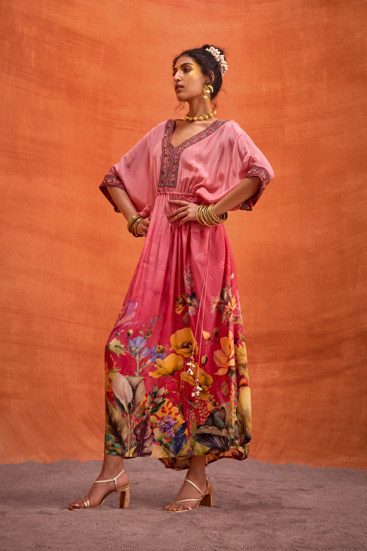 Pink Bianca Kaftan