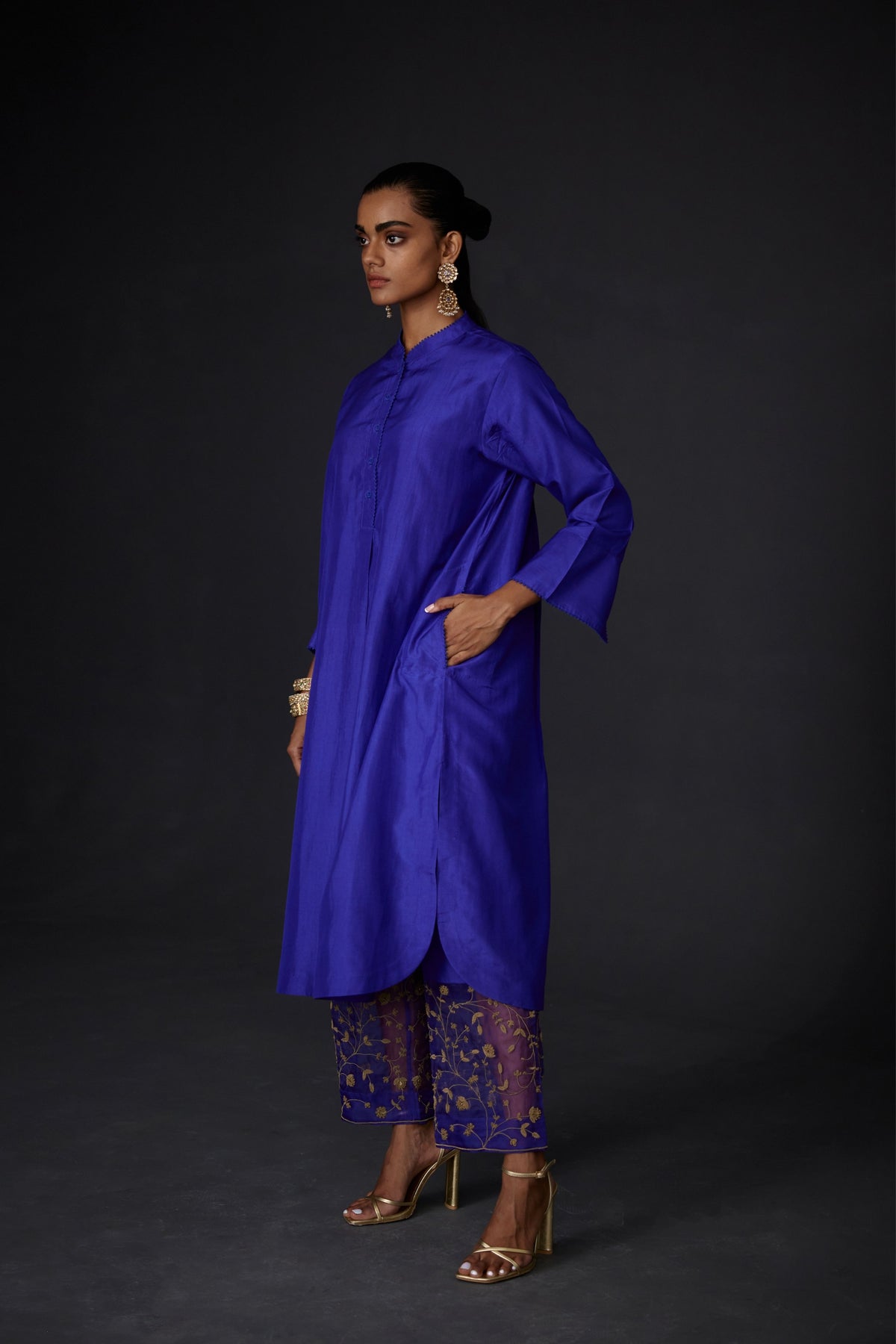 Persian Blue  Tunic &amp; Trouser Set