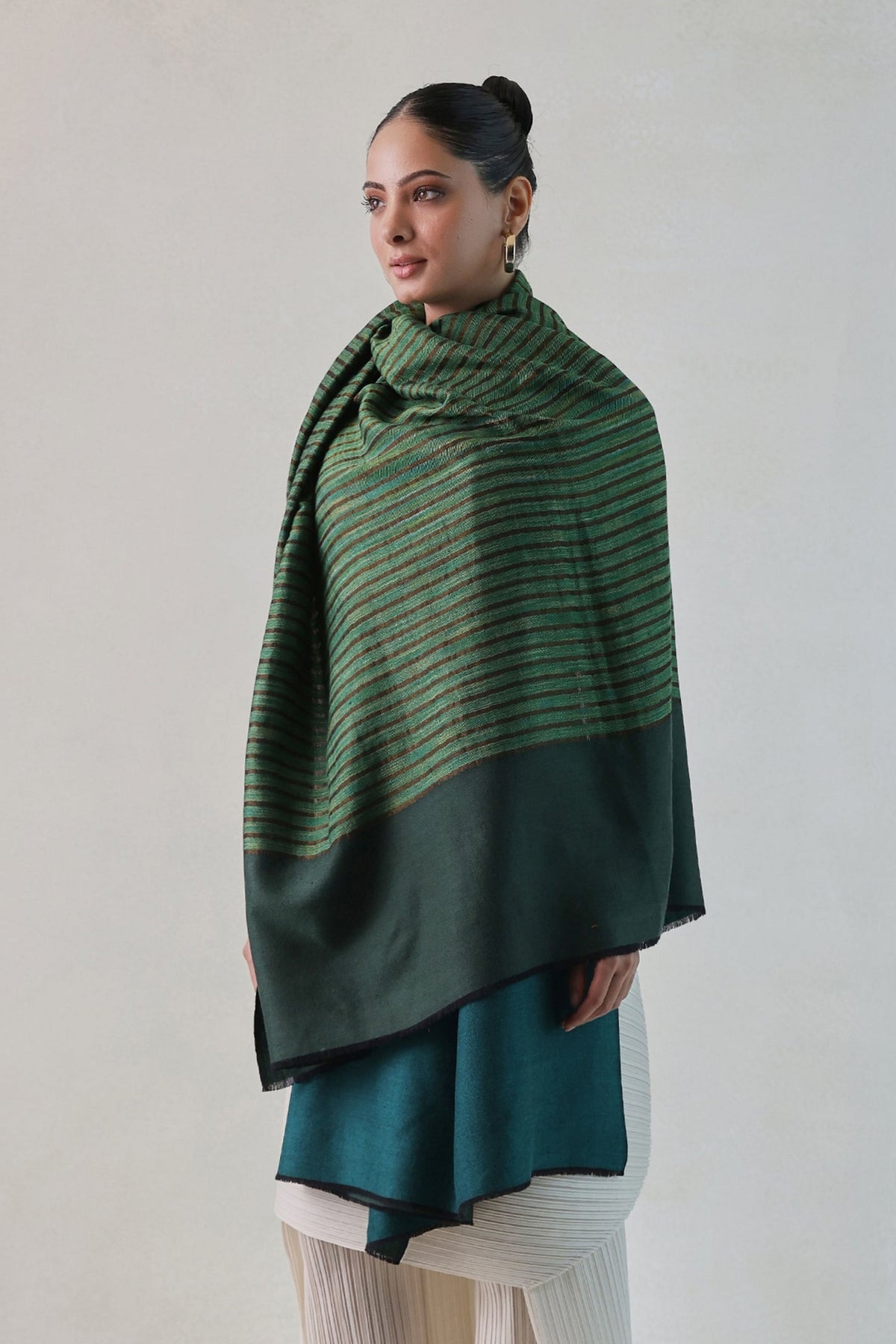 Ekkat Pashmina Green Shawl