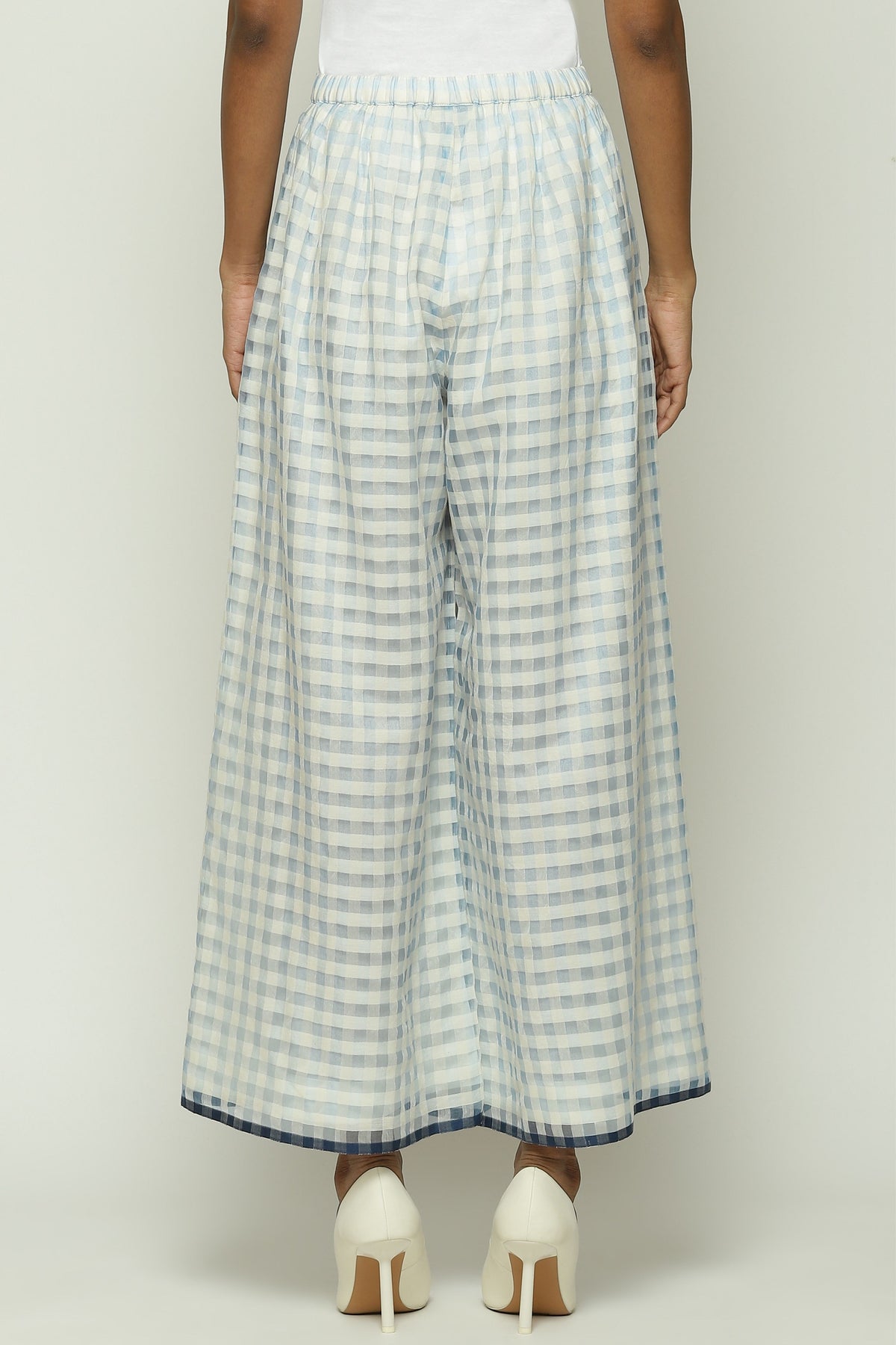 Maheshwar Gingham Checks Trouser