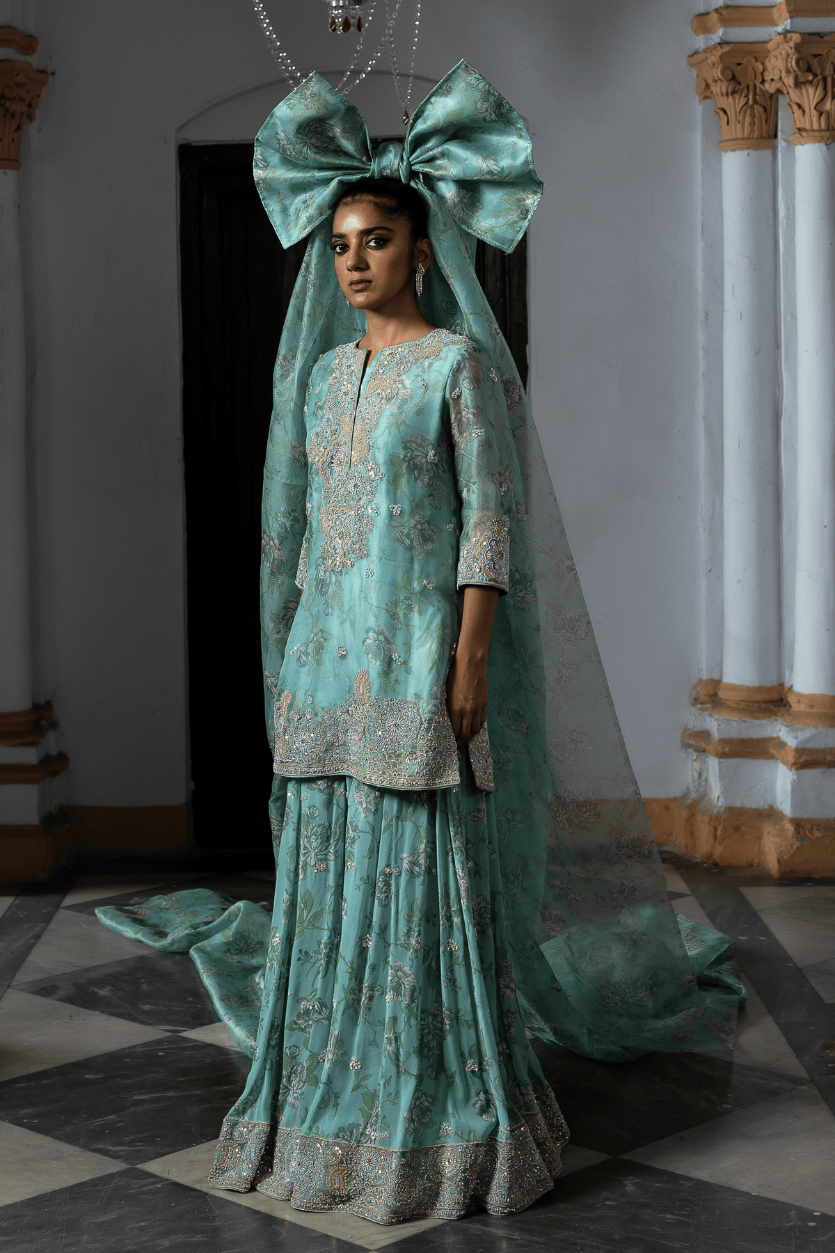 Organza Bliss Sharara Set