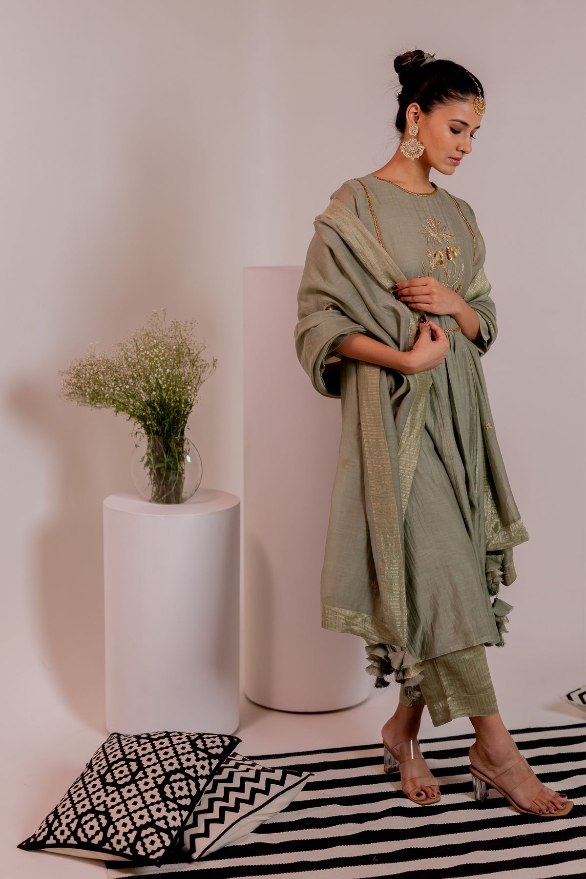 Ruha Green Kurta Set