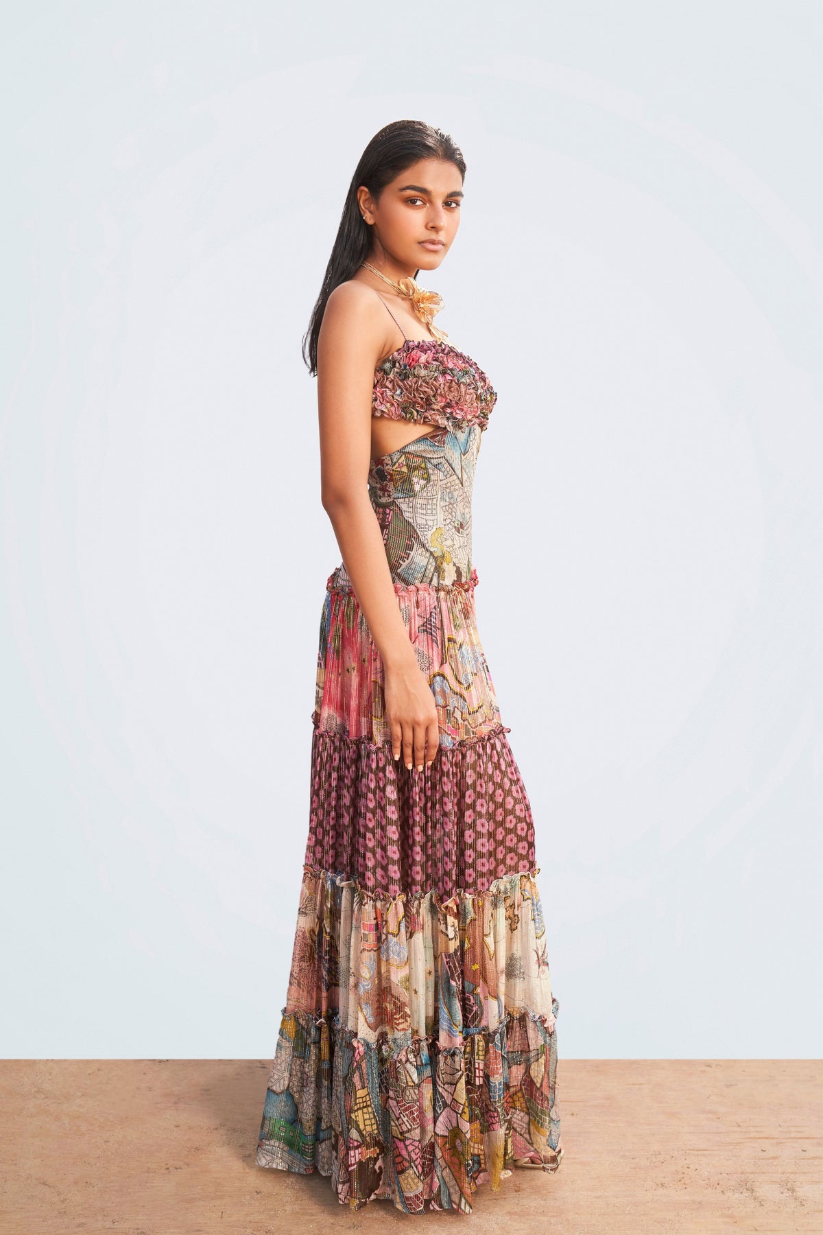 Multi Color Seaside Symphony Dress