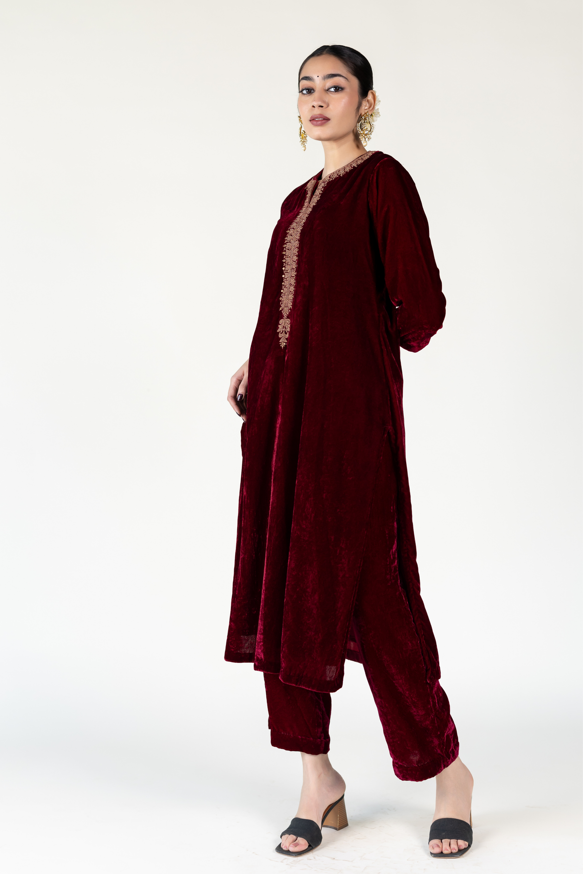 Maroon Ambar Tunic Set