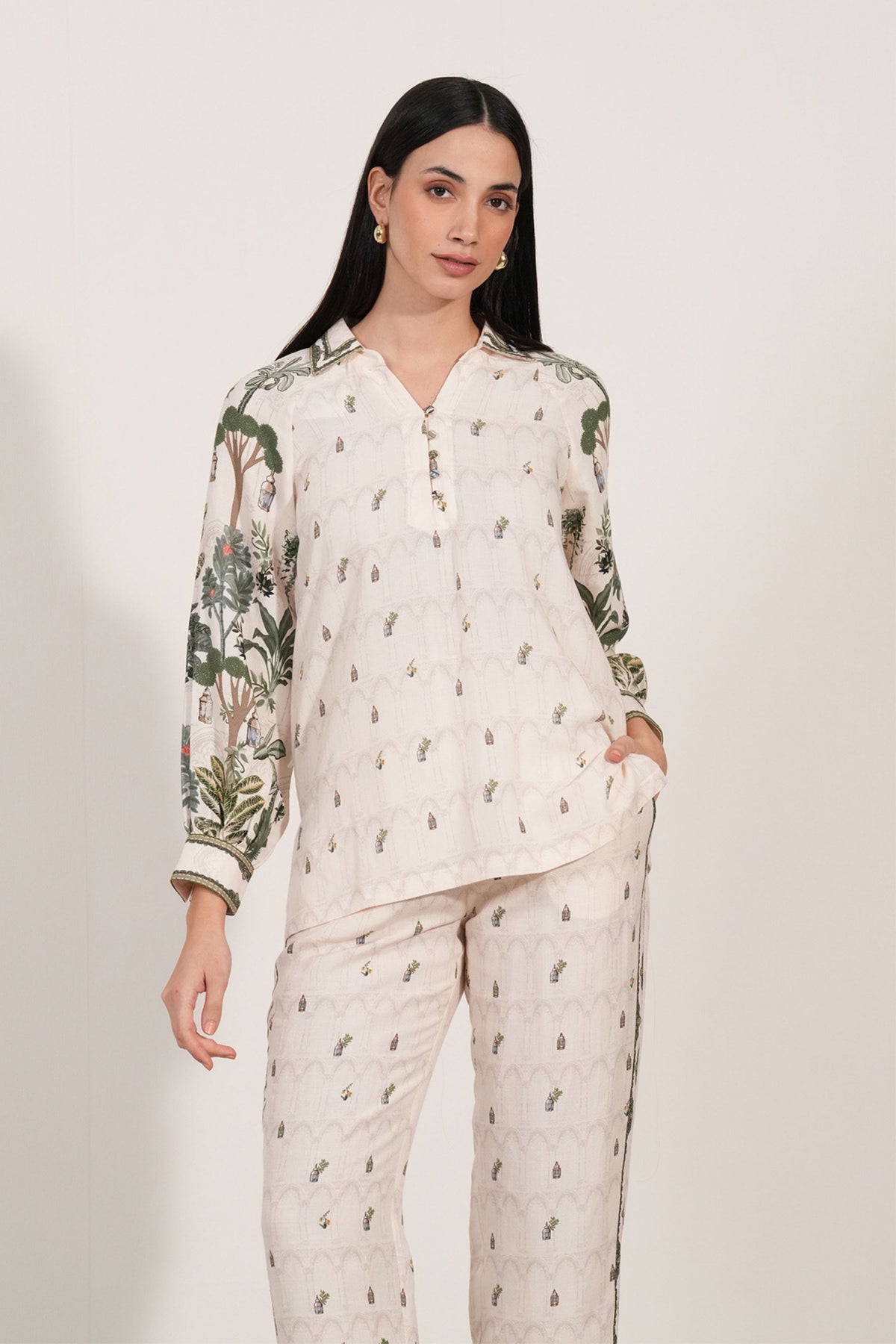 Antonia Lantern Print Shirt