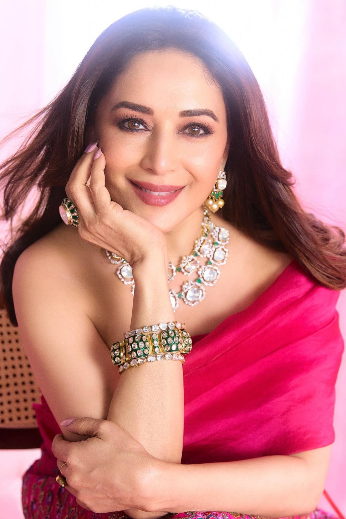 Madhuri Dixit Nene in Jade By Monica And Karishma