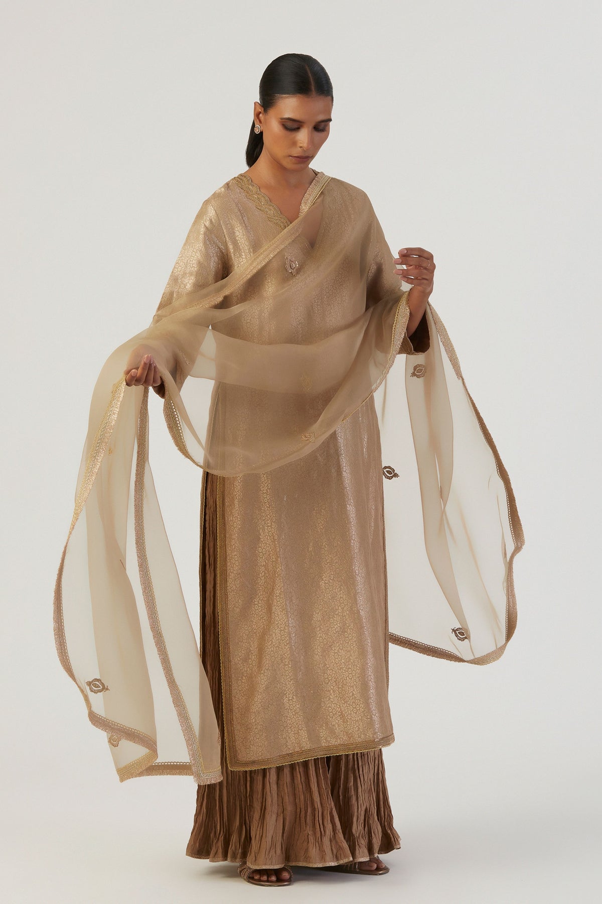 Spriha Brocade Silk Kurta