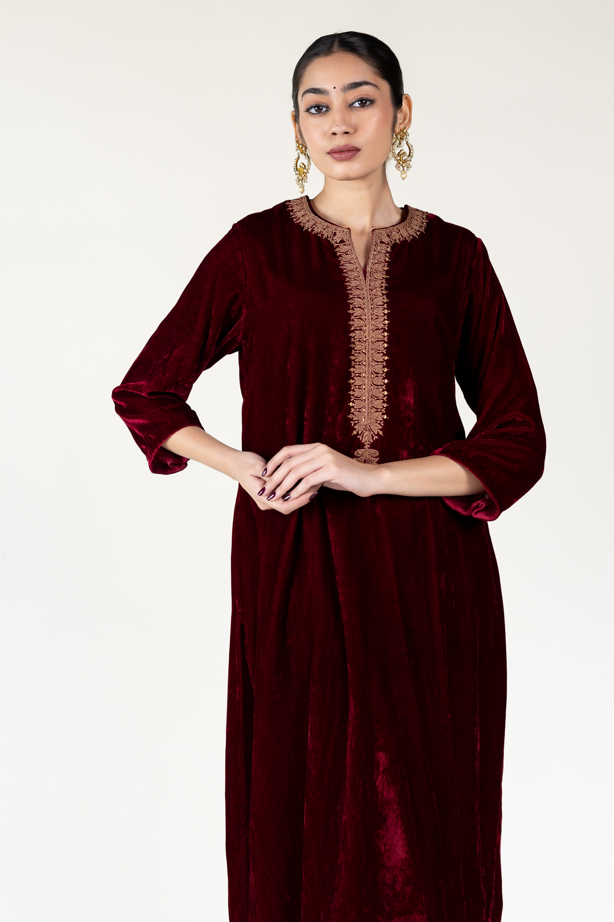 Maroon Ambar Tunic Set