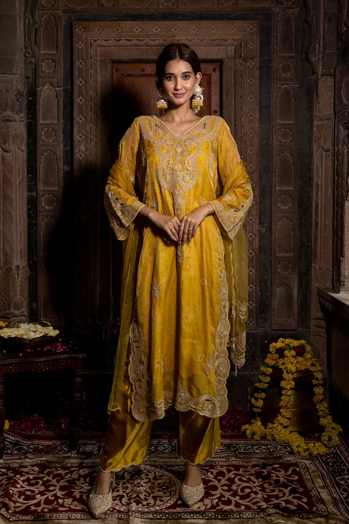 Kurta Set in Yellow