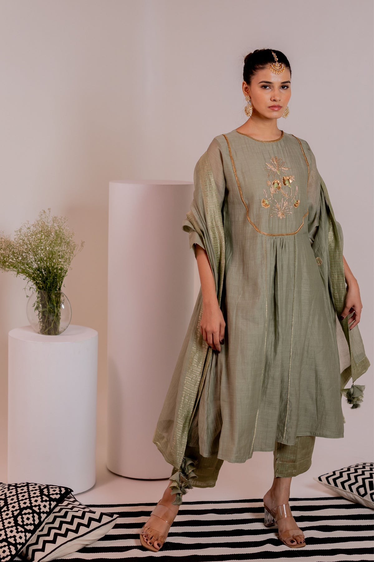 Ruha Green Kurta Set