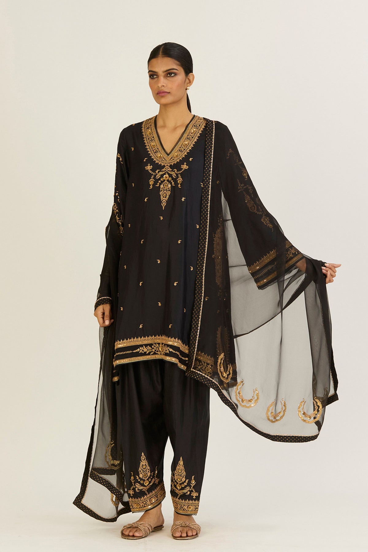 Orvana Black Dupatta