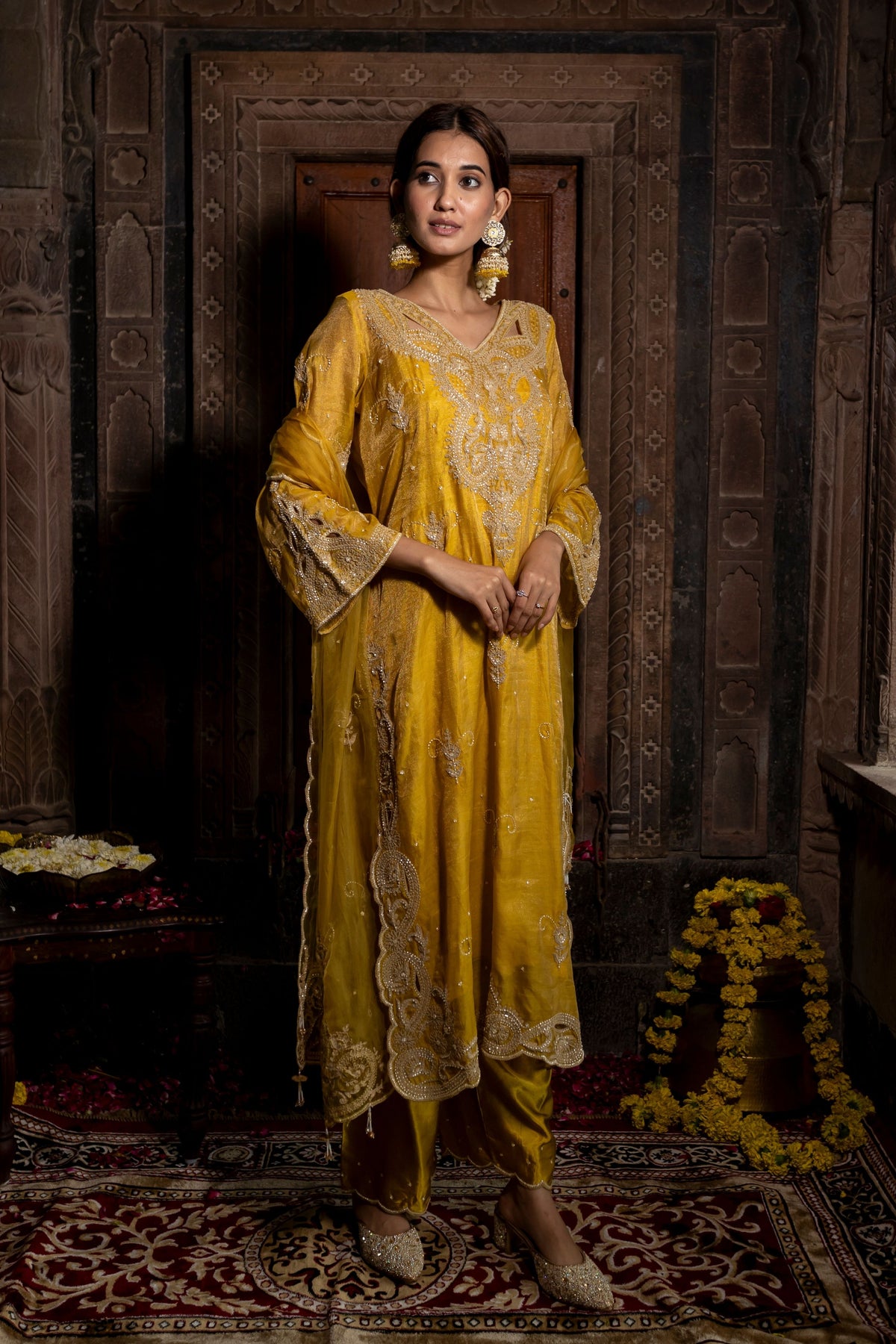 Kurta Set in Yellow