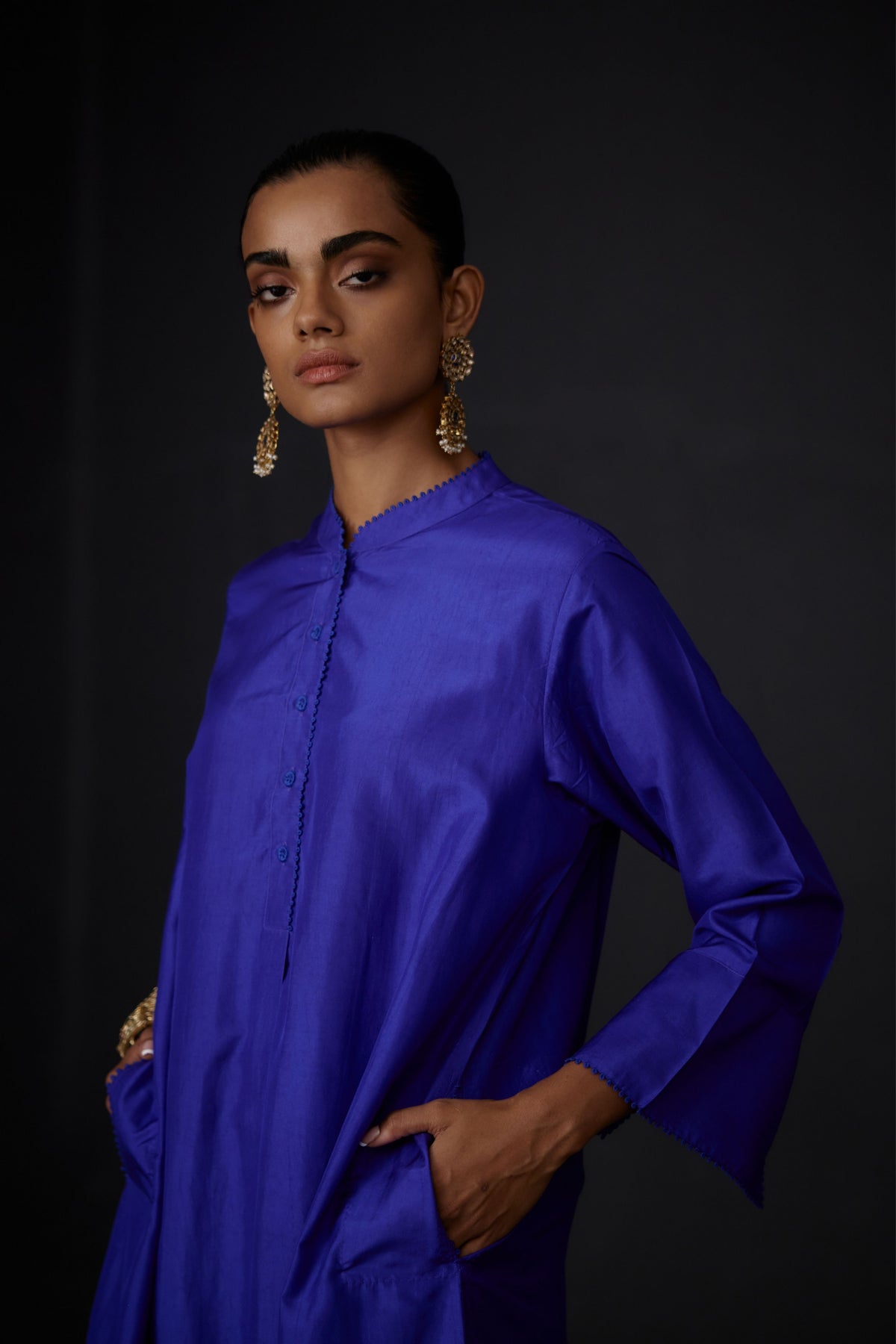 Persian Blue  Tunic &amp; Trouser Set