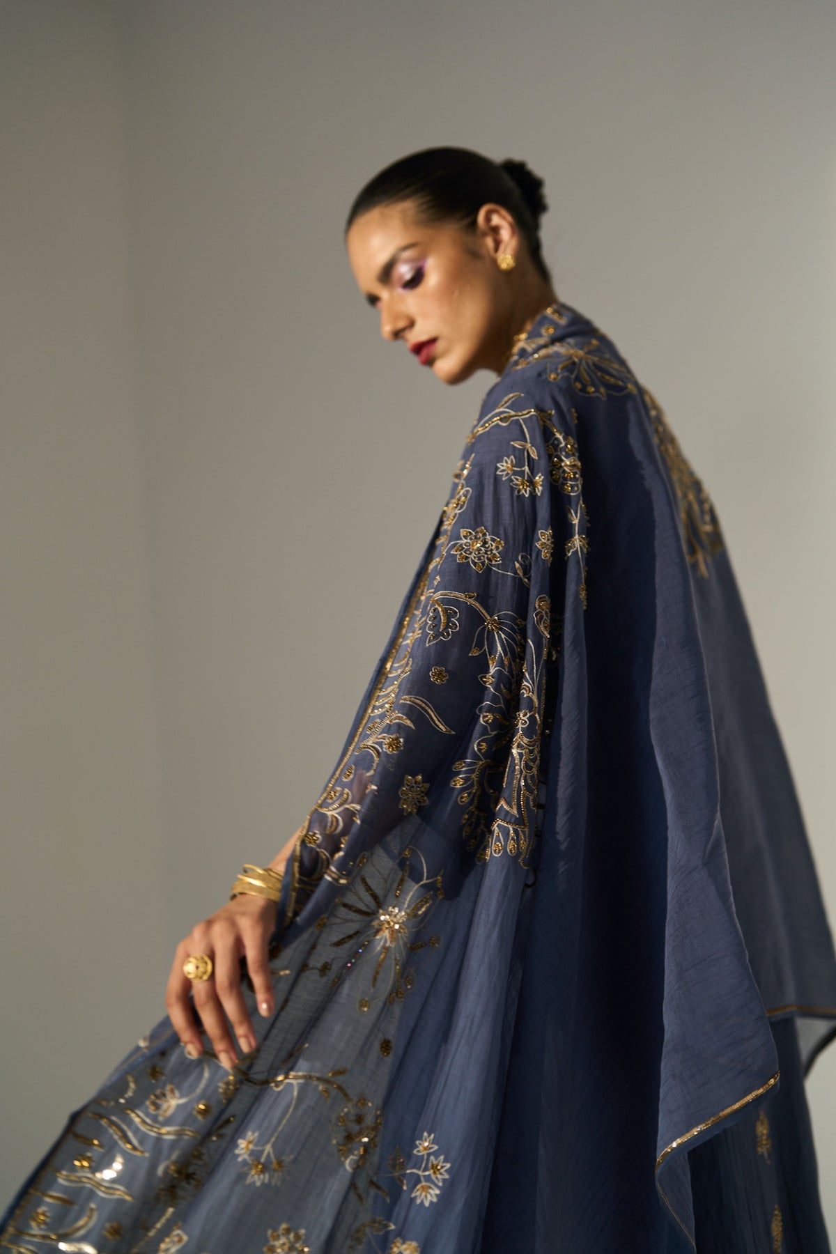 Blue Kashni Kurta