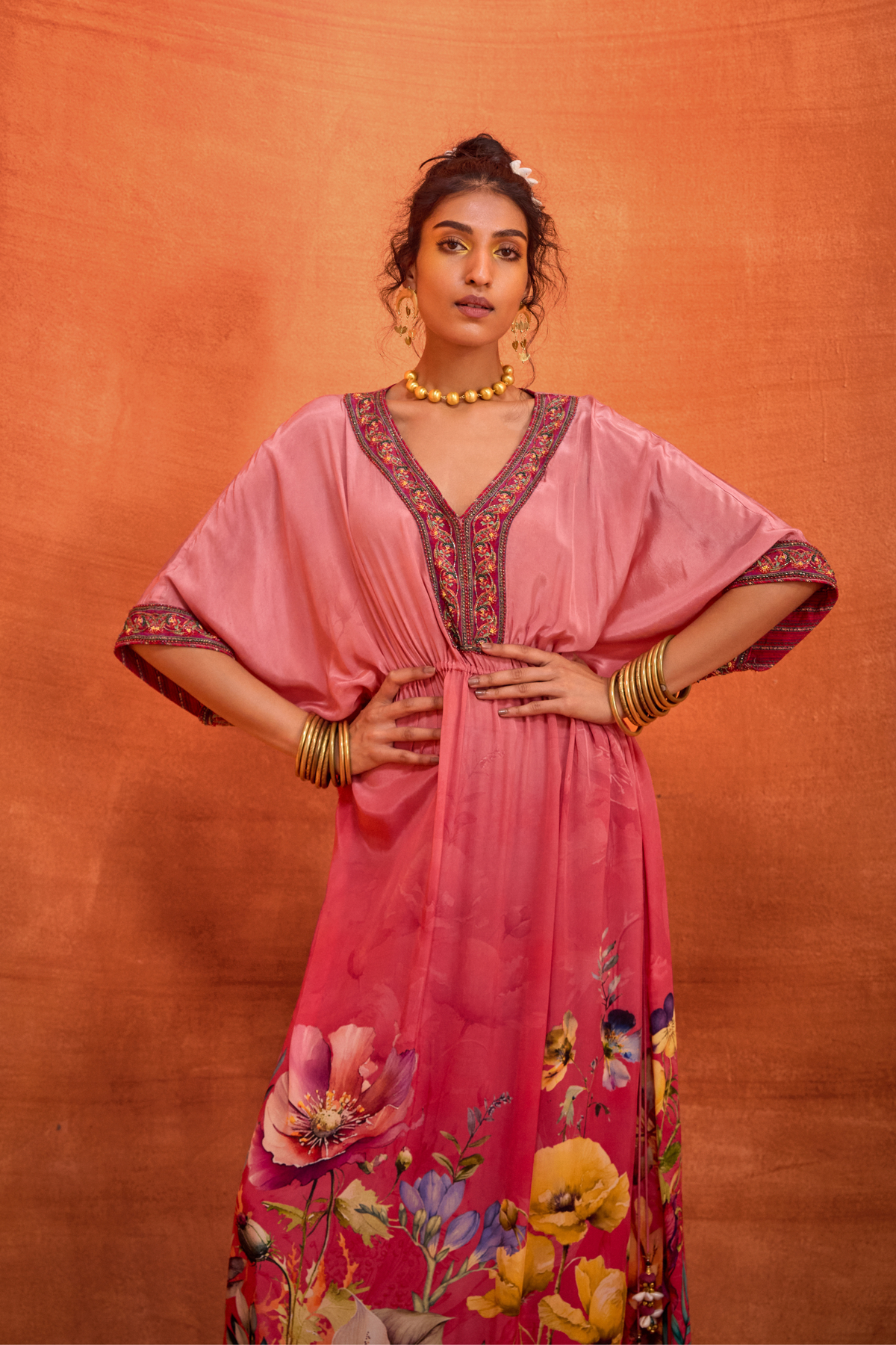 Pink Bianca Kaftan