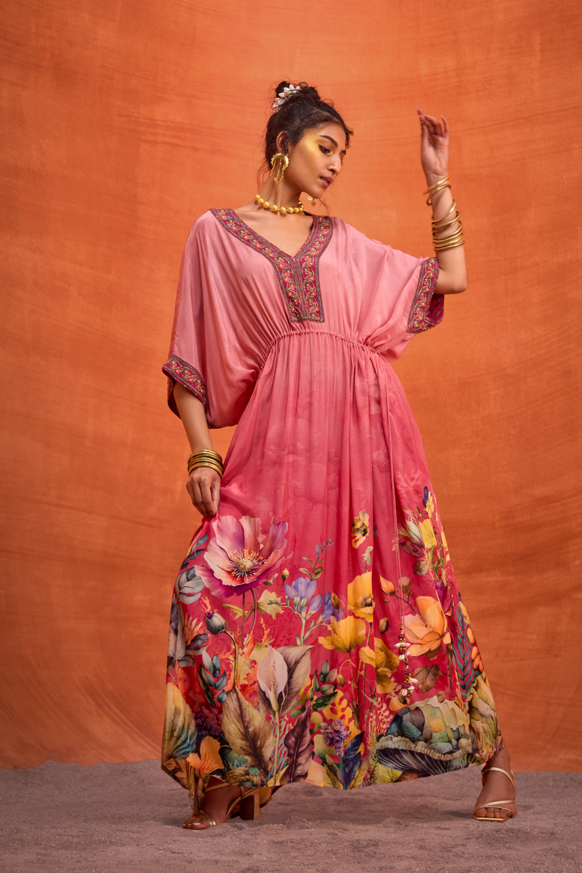 Pink Bianca Kaftan