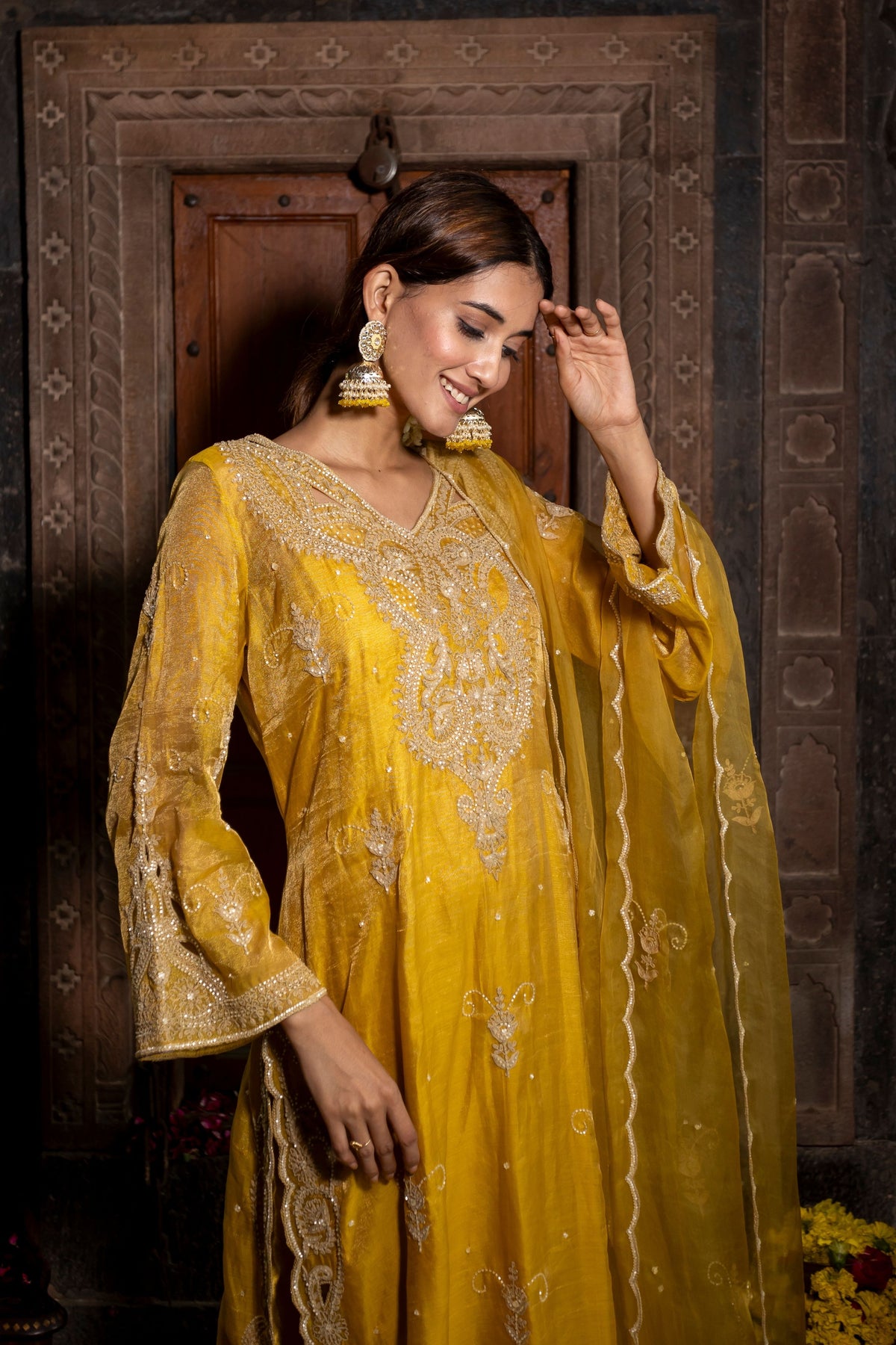 Kurta Set in Yellow