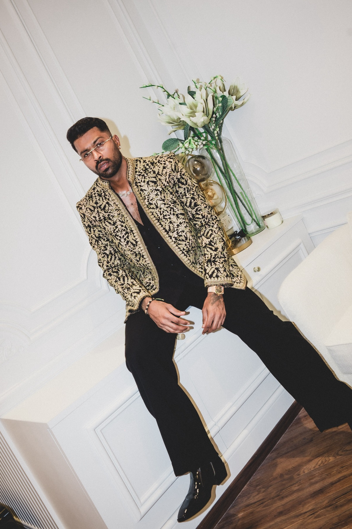 Hardik Pandya in Tarun Tahiliani Menswear