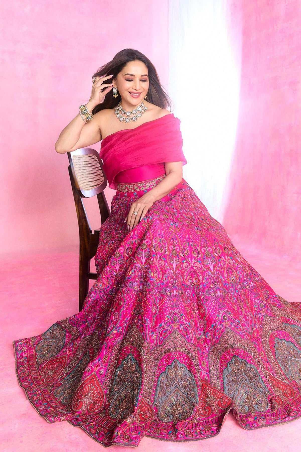 Madhuri Dixit Nene in Jade By Monica And Karishma