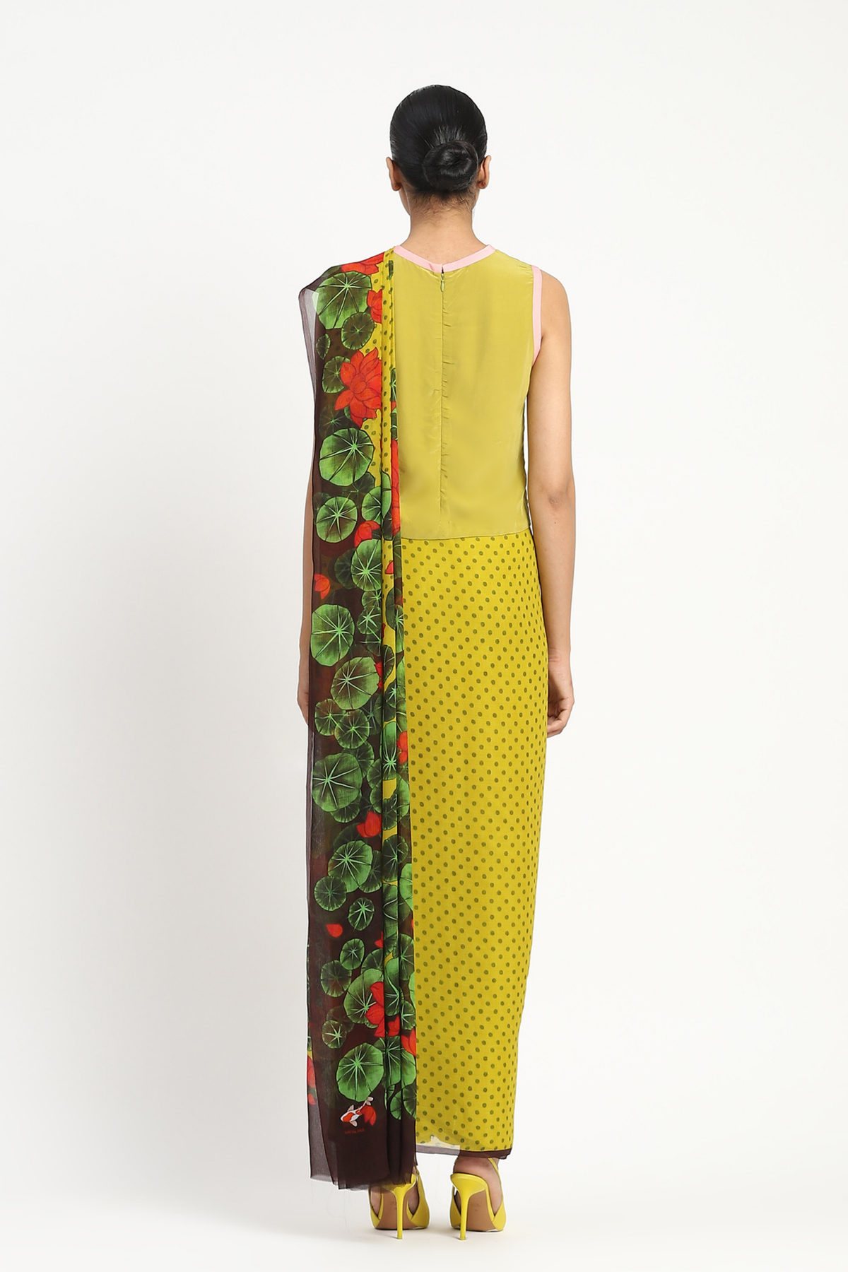 Garden Graffiti Green Printed Saree