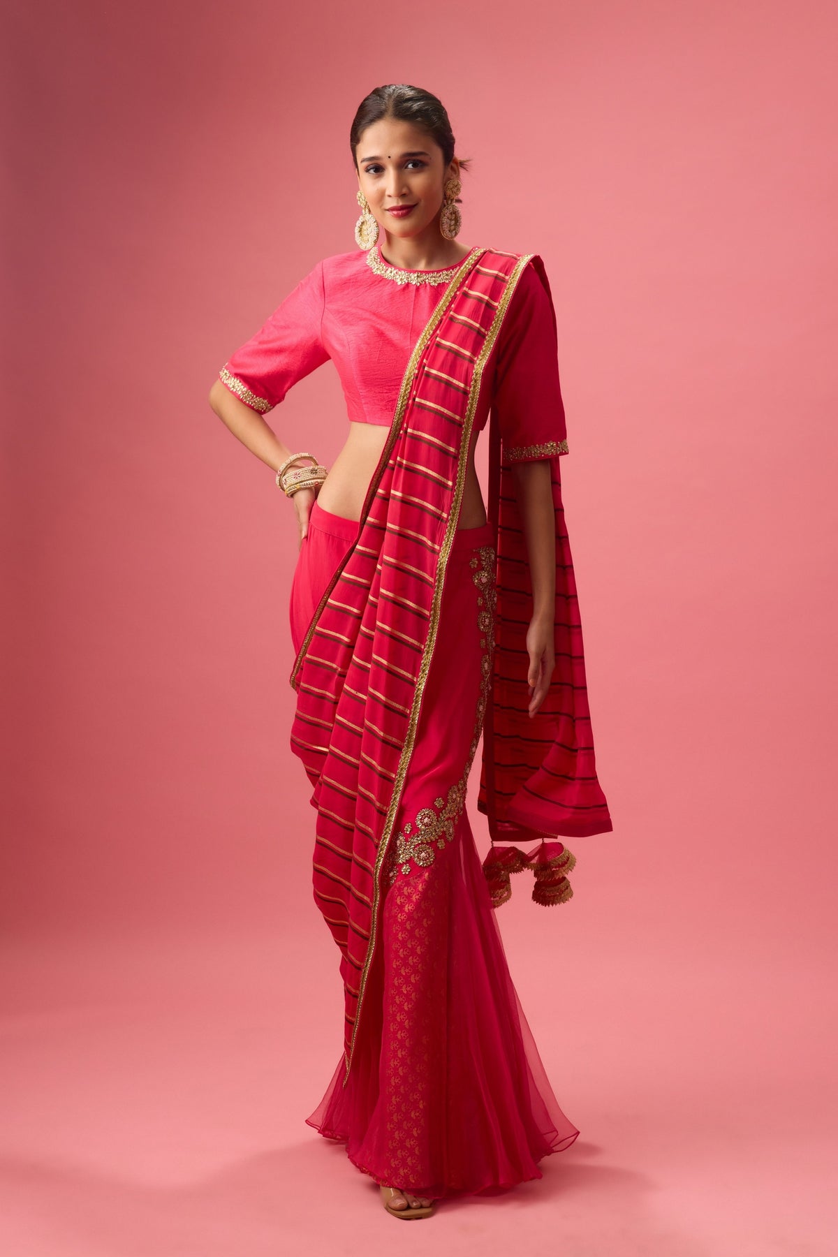 Rani Pink Lehenga Set