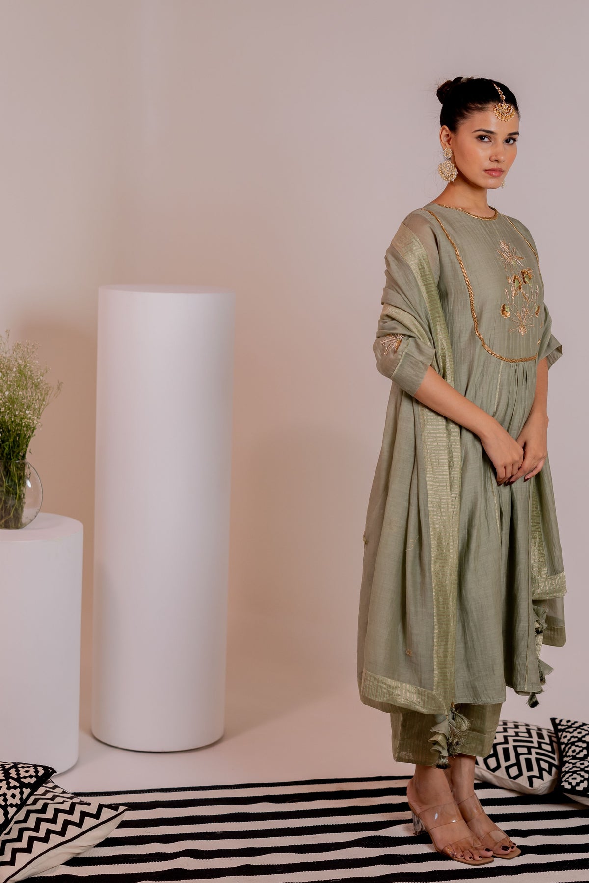 Ruha Green Kurta Set