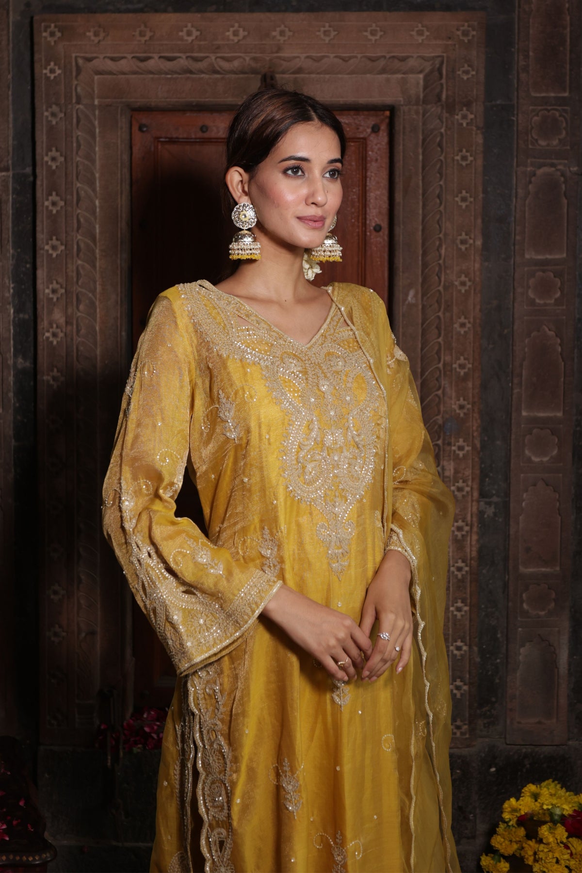 Kurta Set in Yellow