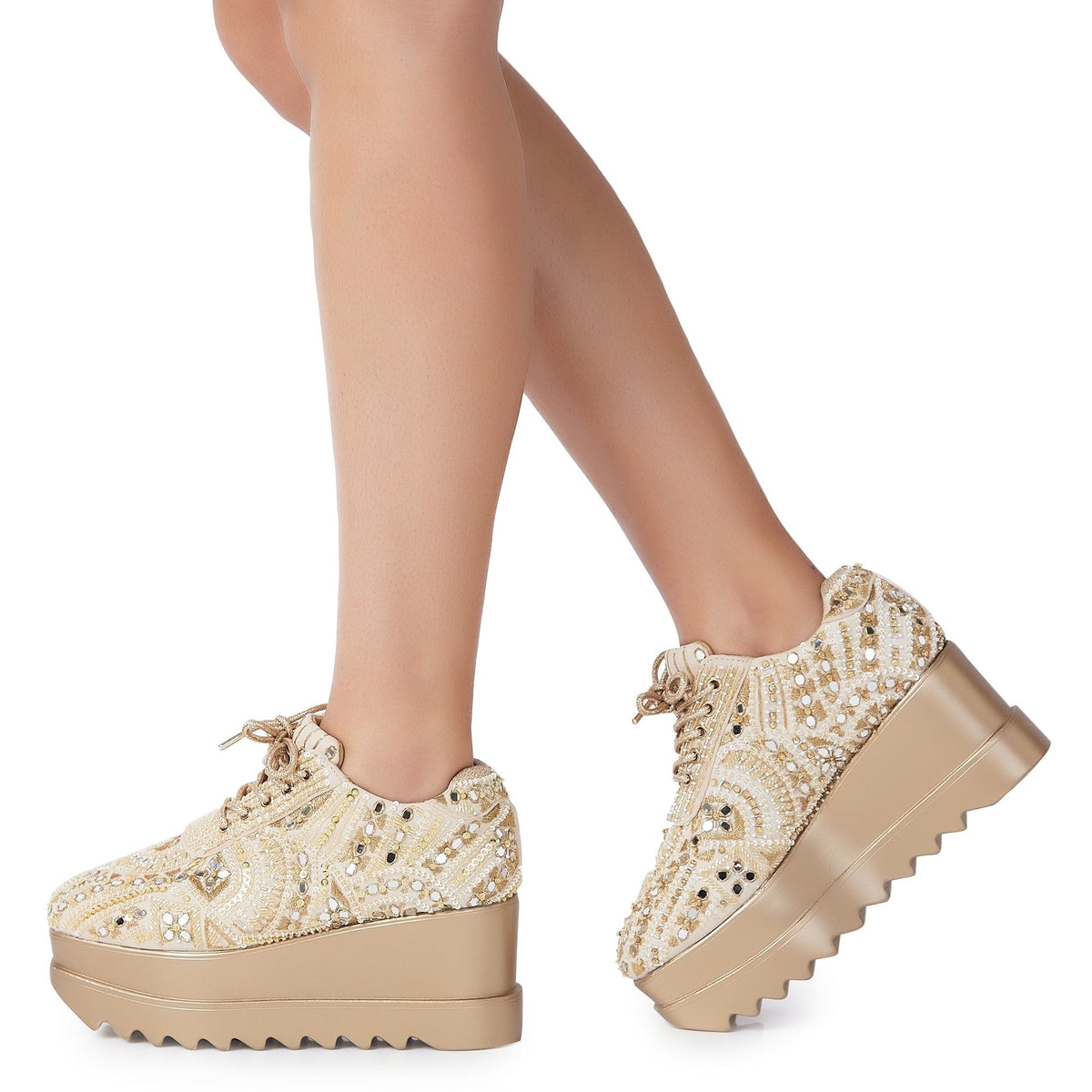 Jashn Wedding Wedge Sneakers