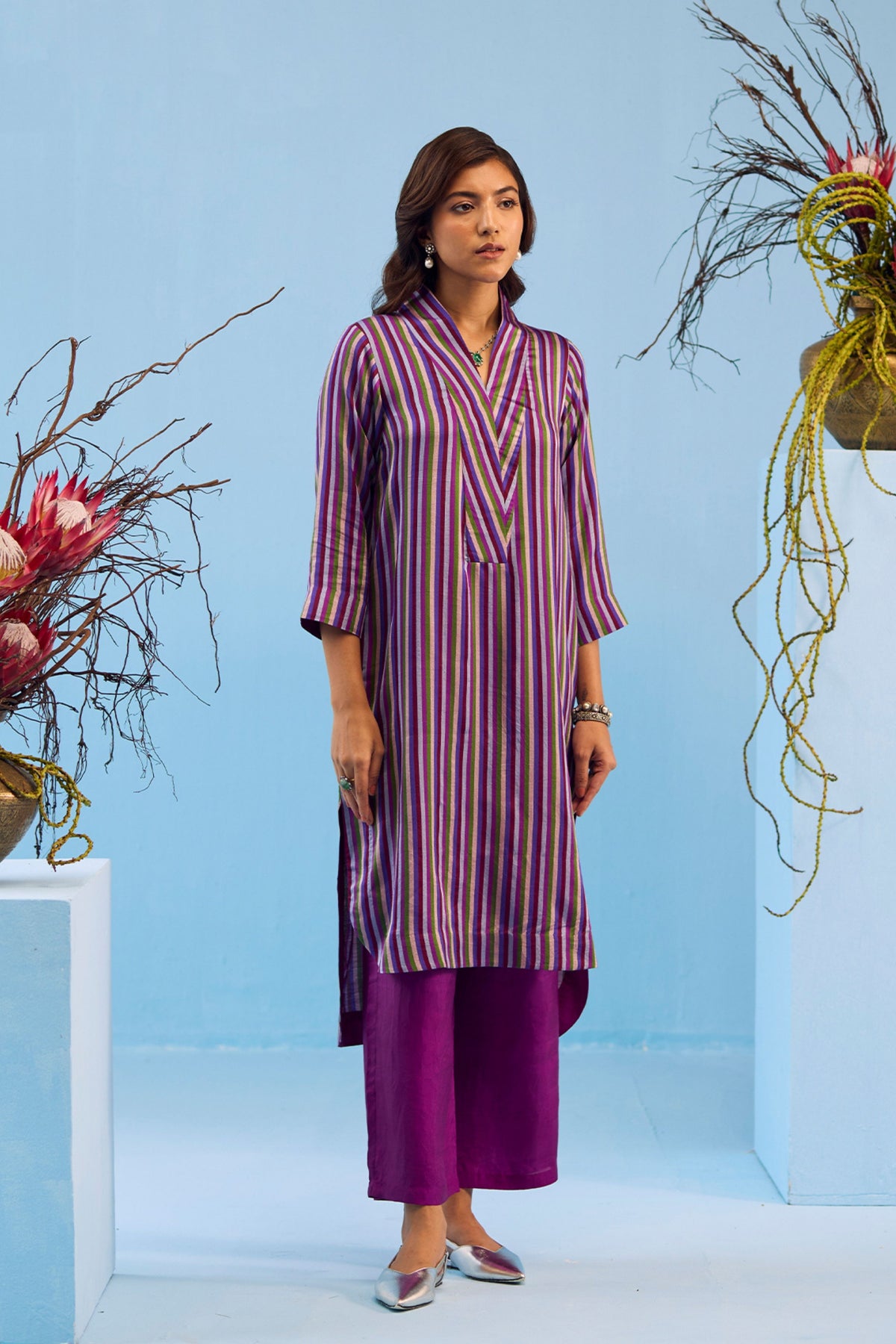 Mystic Violet Kurta Set