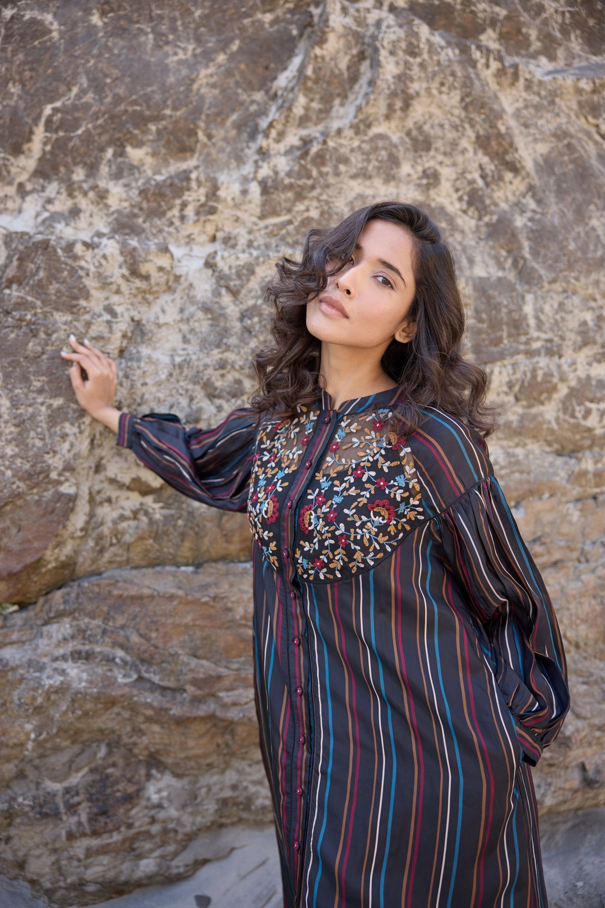 Black Button Down Tunic