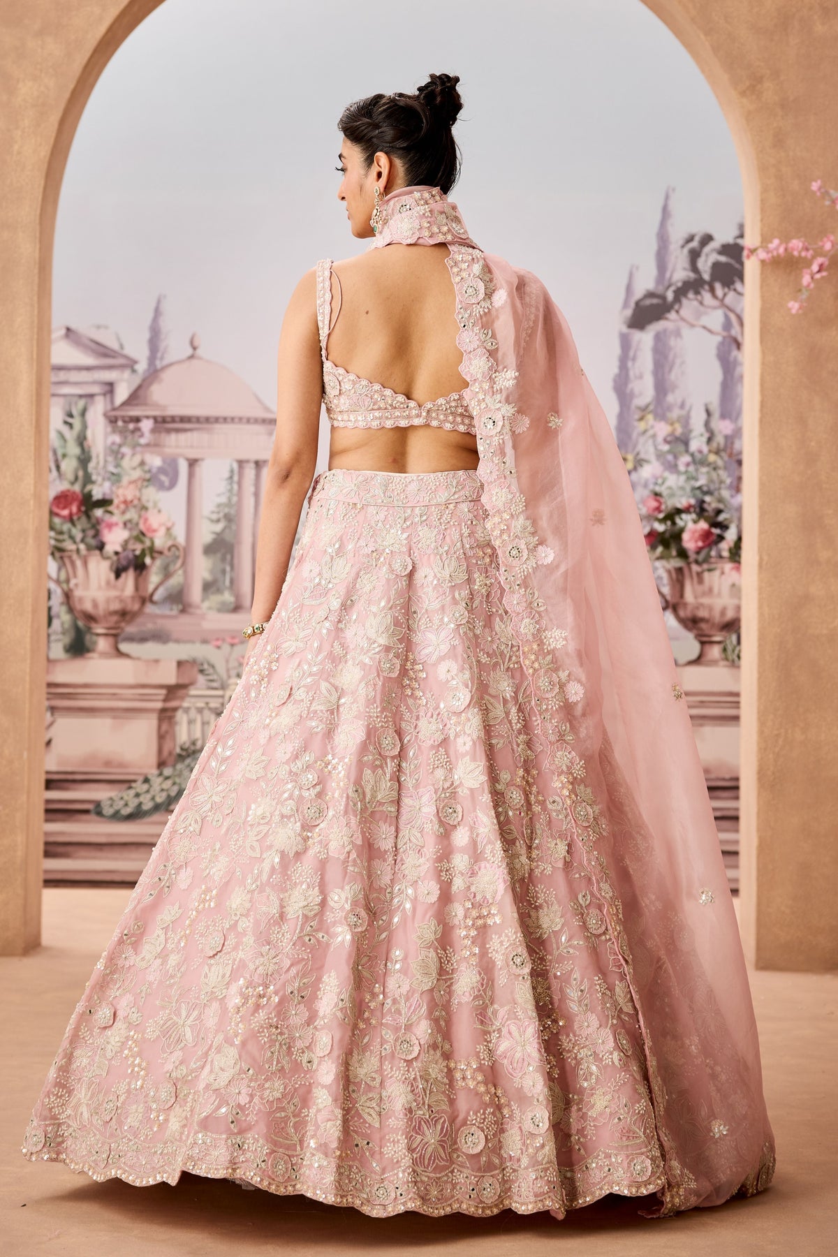 Srz Lilac Applique Lehenga Set