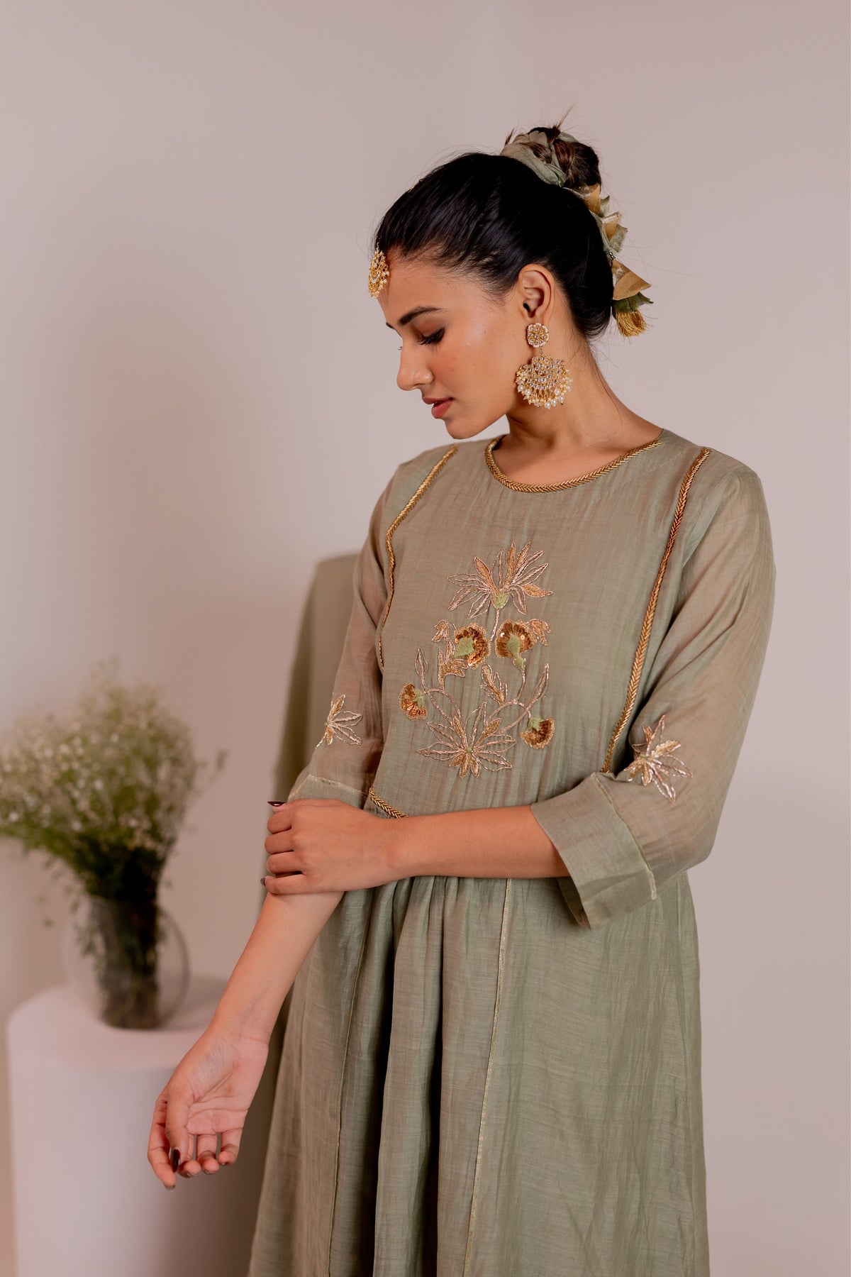 Ruha Green Kurta Set