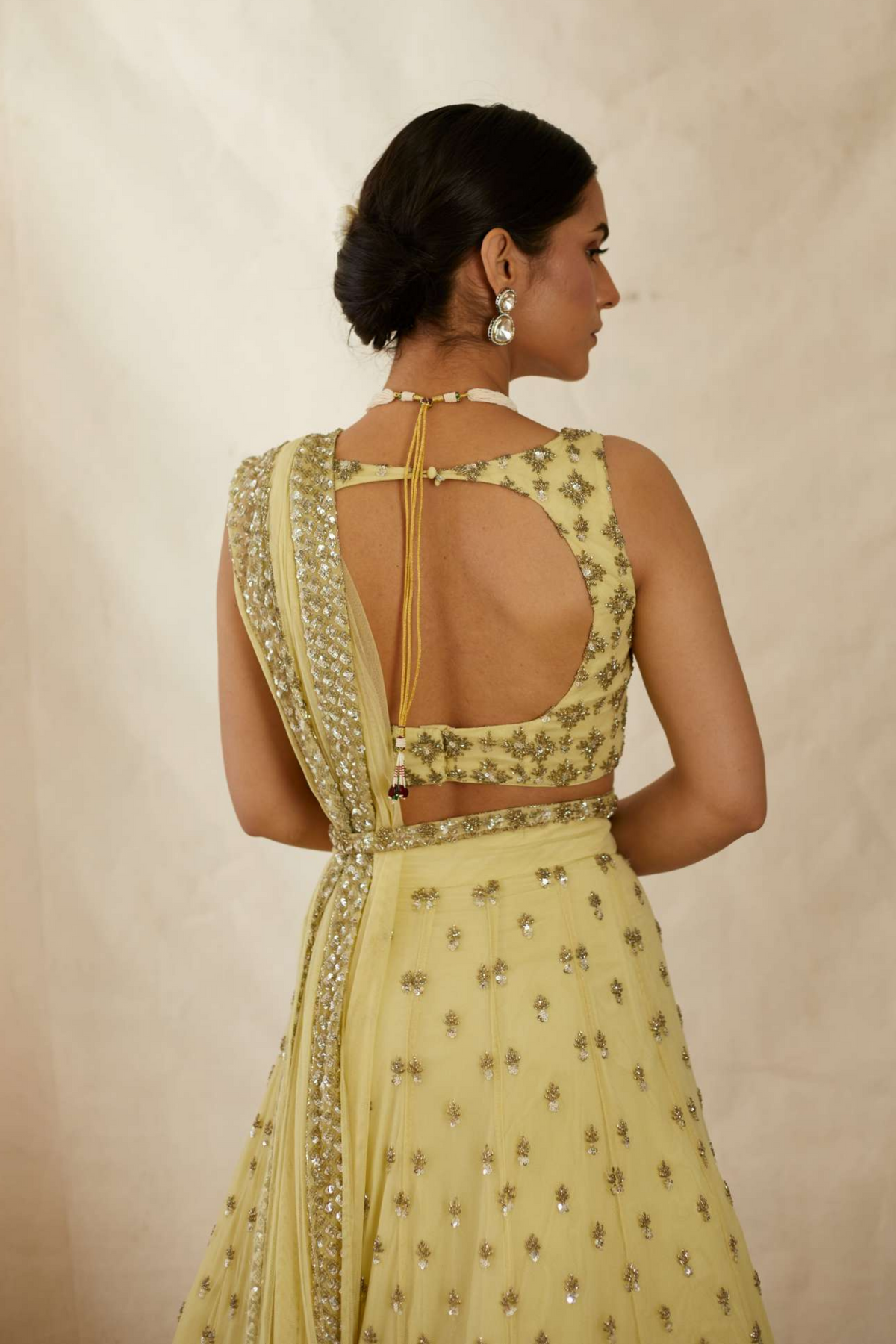 Yellow Shimmer Lehenga Set