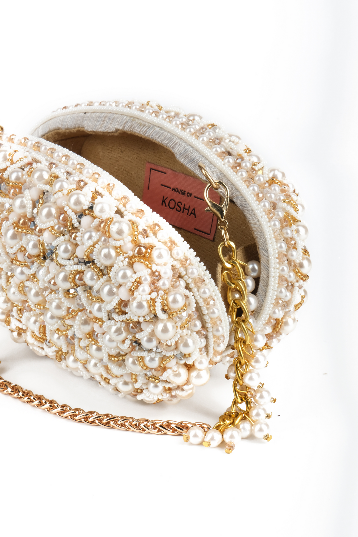 Chloe Ivory Pearl Clutch