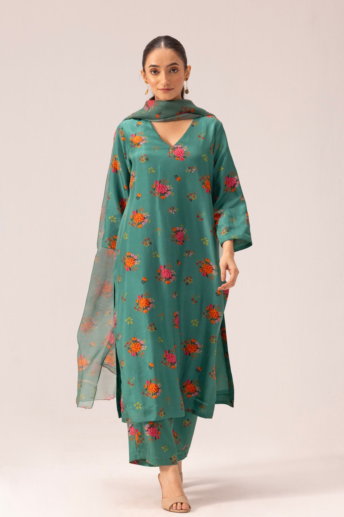 Amelia Green Kurta Set