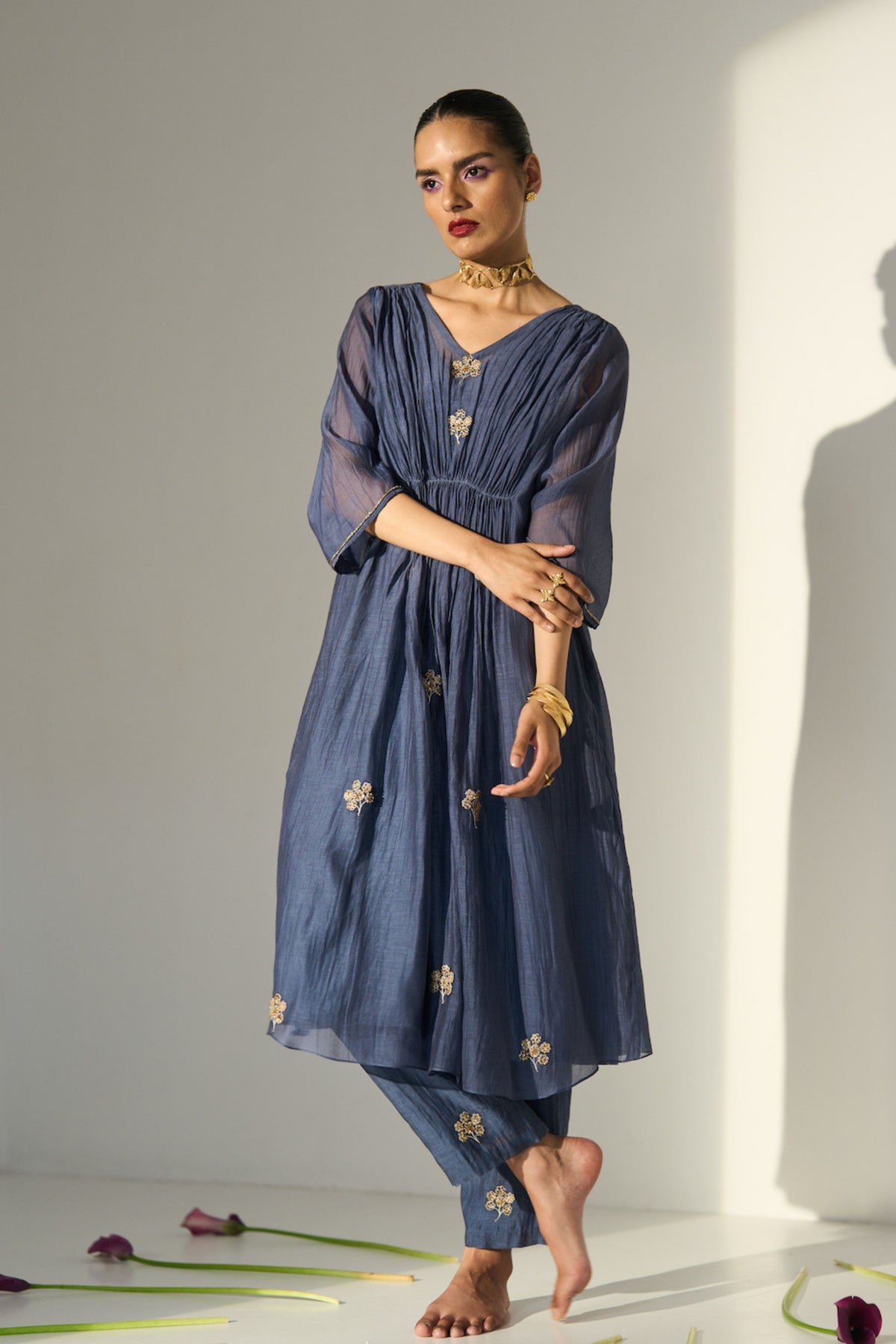 Blue Kashni Kurta