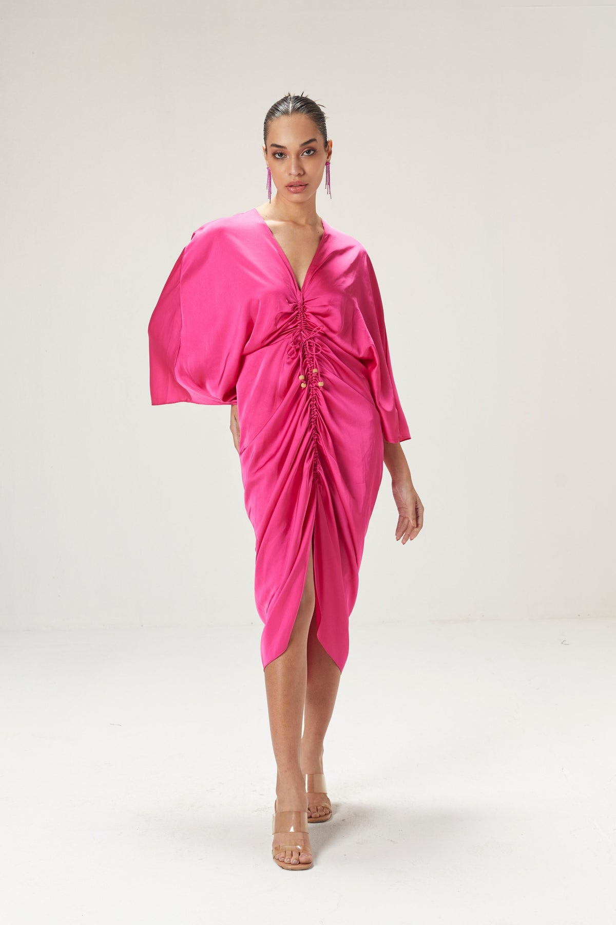 Fuschia Pink Kaftan Dress