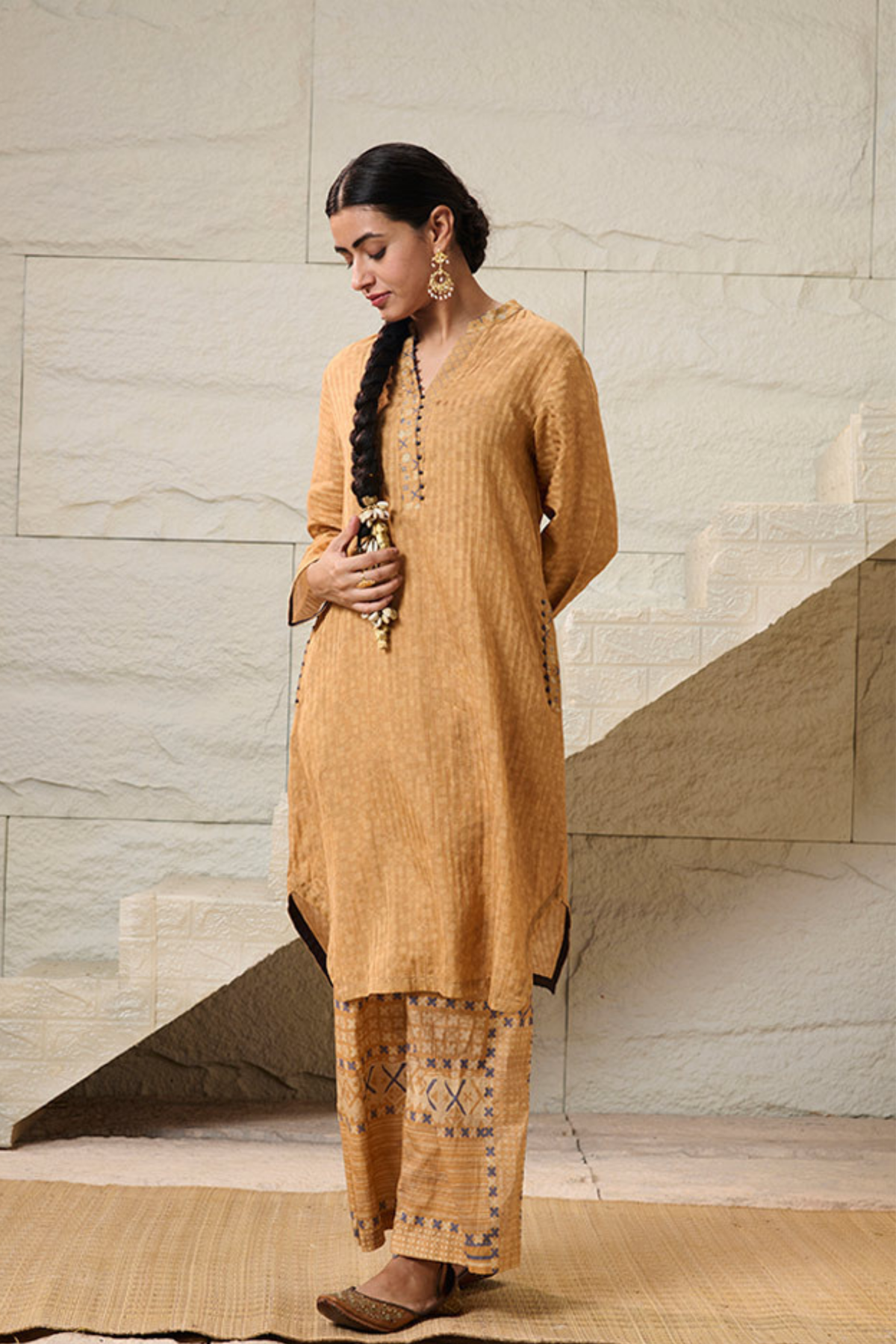 Chahat Yellow Kurta Set