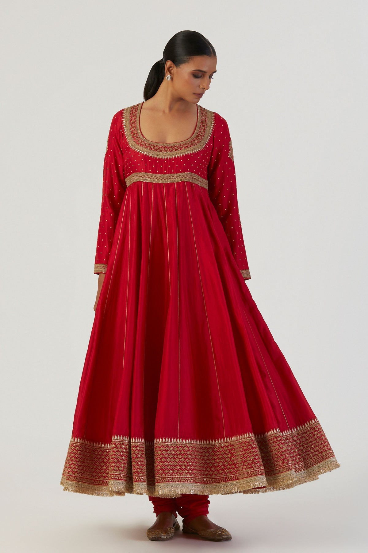 Kriti Red Anarkali