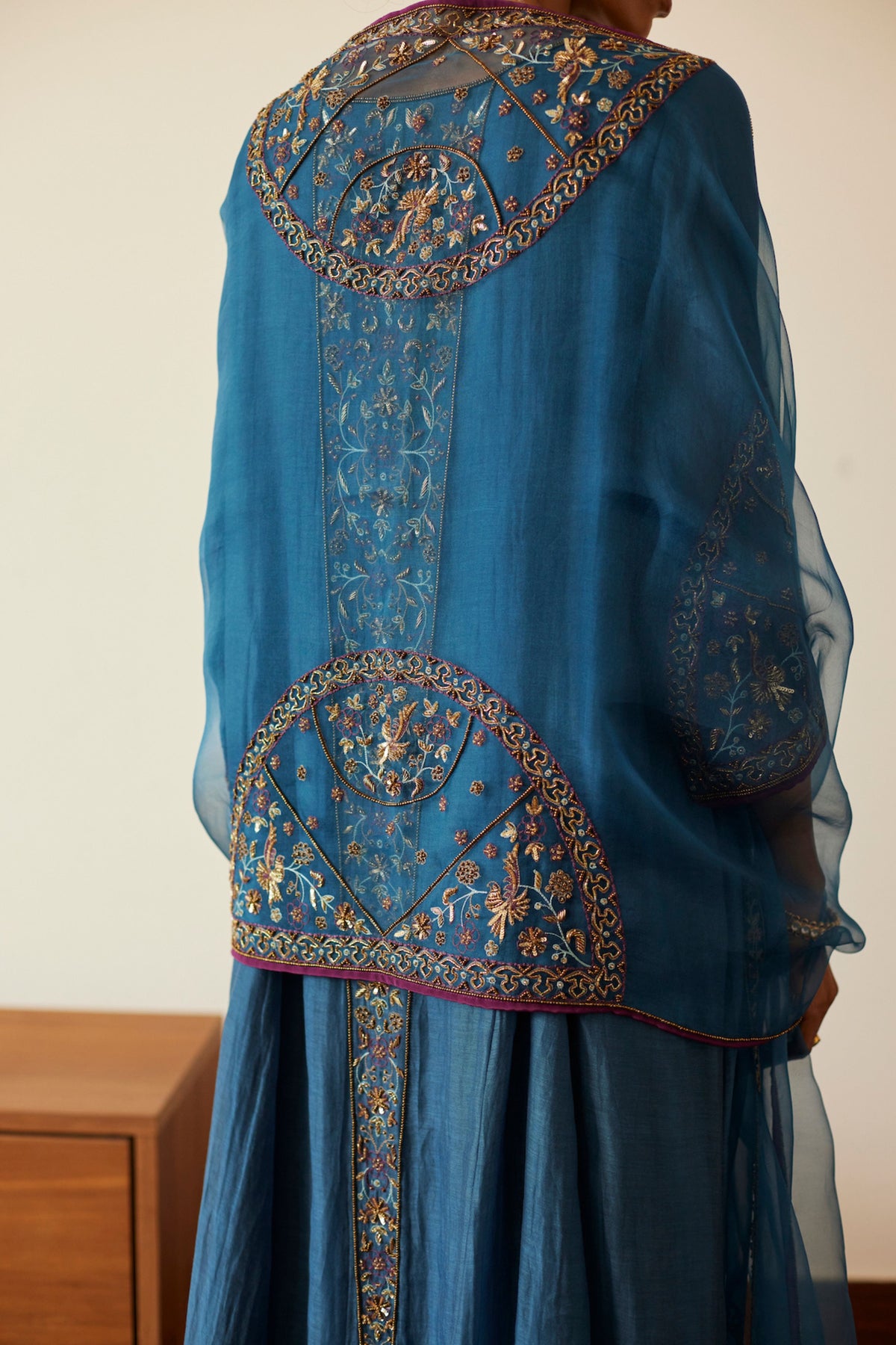 Blue Adree Kurta Set